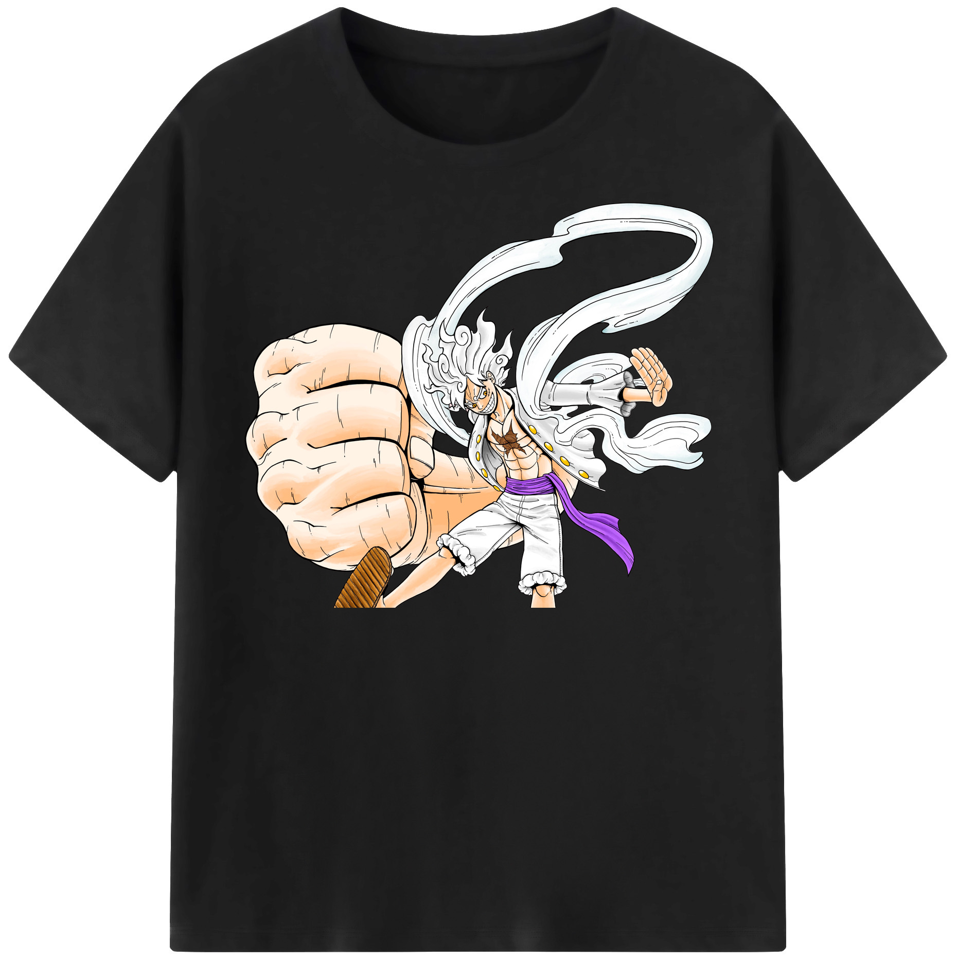 ワンピース モンキー・D・ルフィ ONE PIECE Monkey D. Luffy レディースカジュアルプリントTシャツ（綿100％）