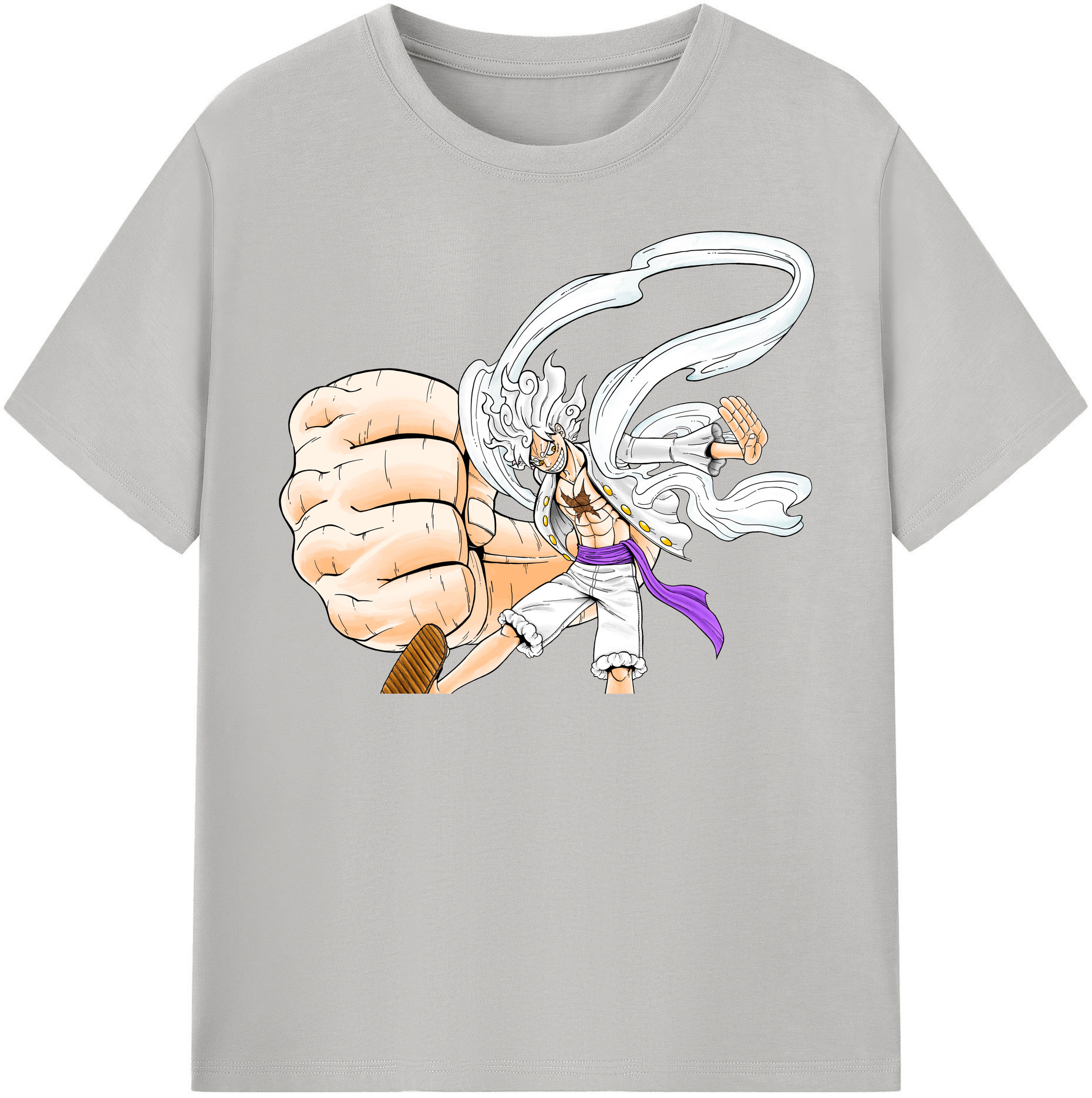 ワンピース モンキー・D・ルフィ ONE PIECE Monkey D. Luffy レディースカジュアルプリントTシャツ（綿100％）