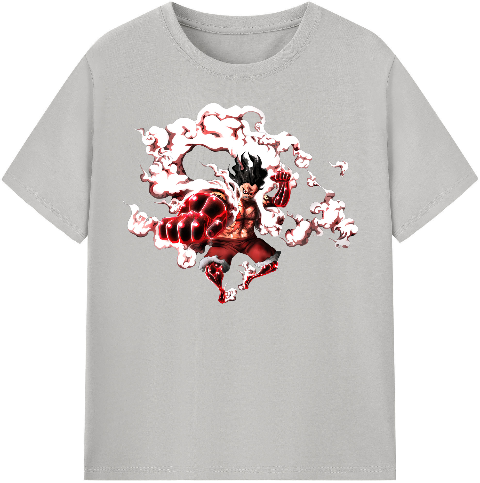 ワンピース モンキー・D・ルフィ ONE PIECE Monkey D. Luffy レディースカジュアルプリントTシャツ（綿100％）