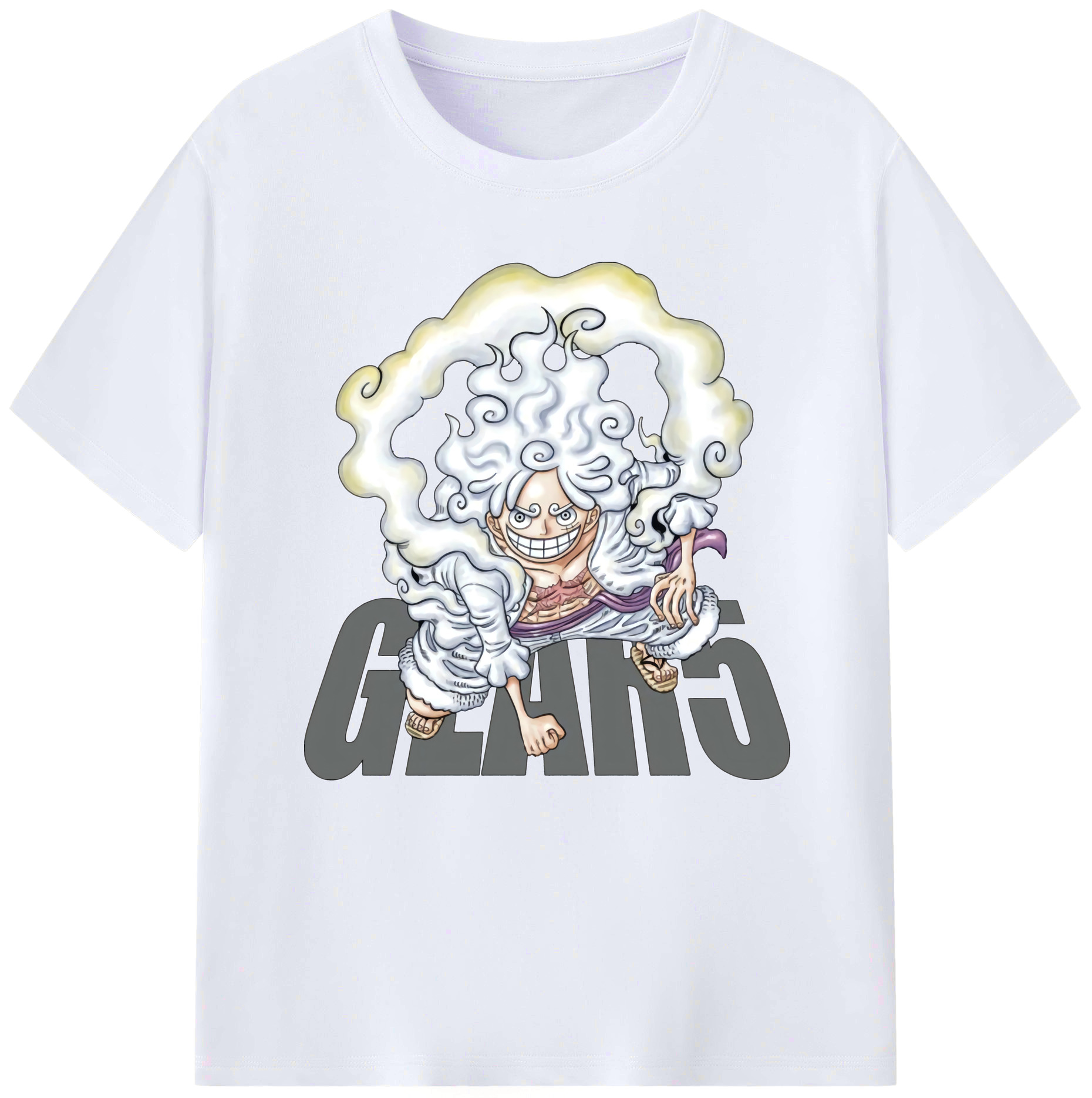 ワンピース モンキー・D・ルフィ ONE PIECE Monkey D. Luffy レディースカジュアルプリントTシャツ（綿100％）