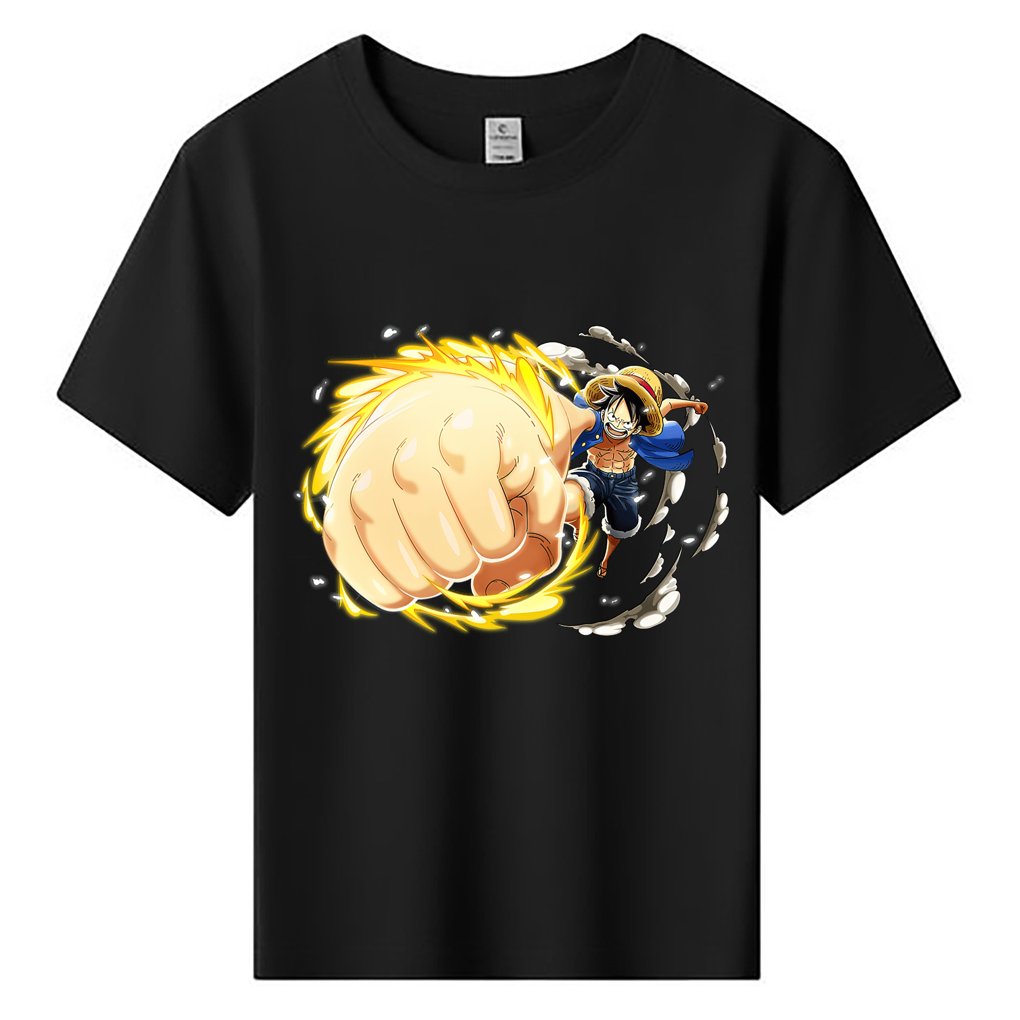 （画像用） ワンピース モンキー・D・ルフィ ONE PIECE Monkey D. Luffy 綿100％キッズTシャツ（フロントプリント）