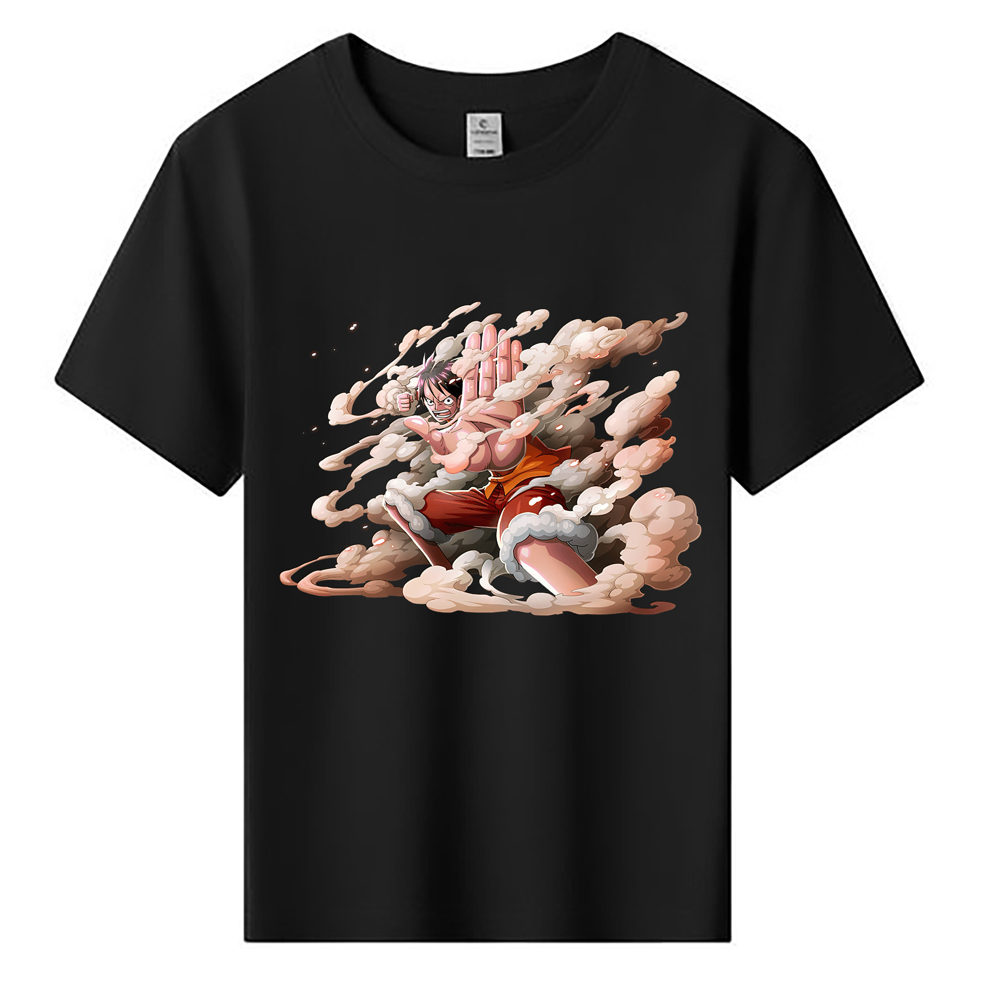 （画像用） ワンピース モンキー・D・ルフィ ONE PIECE Monkey D. Luffy 綿100％キッズTシャツ（フロントプリント）