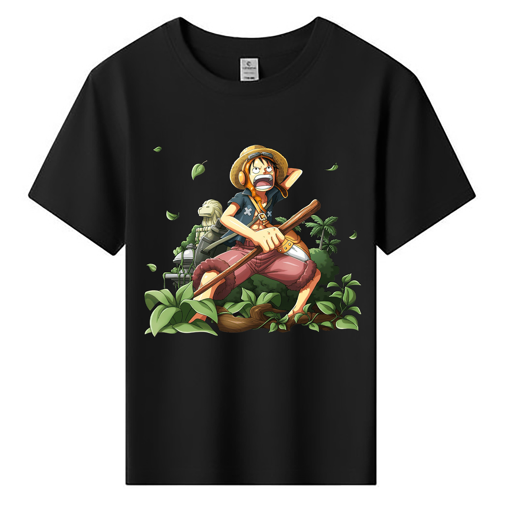 （画像用） ワンピース モンキー・D・ルフィ ONE PIECE Monkey D. Luffy 綿100％キッズTシャツ（フロントプリント）