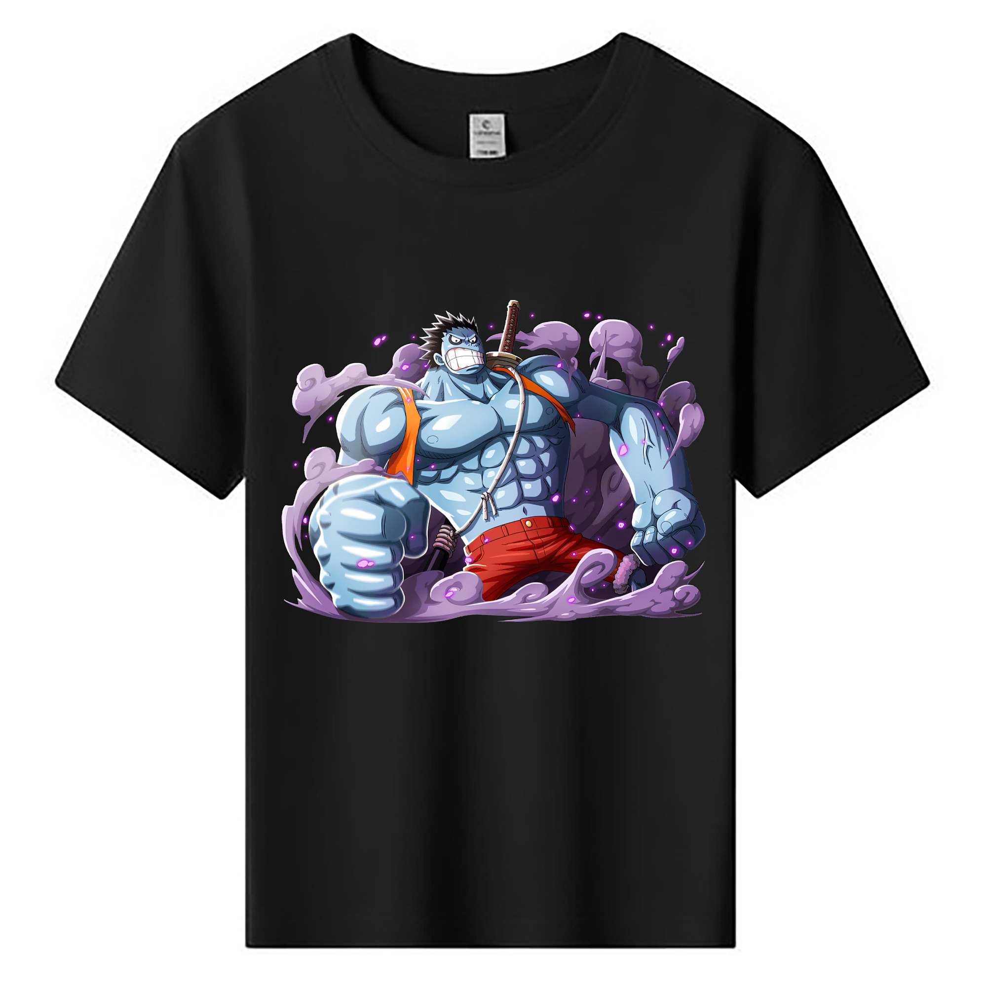 ワンピース モンキー・D・ルフィ ONE PIECE Monkey D. Luffy 綿100％キッズTシャツ（フロントプリント）