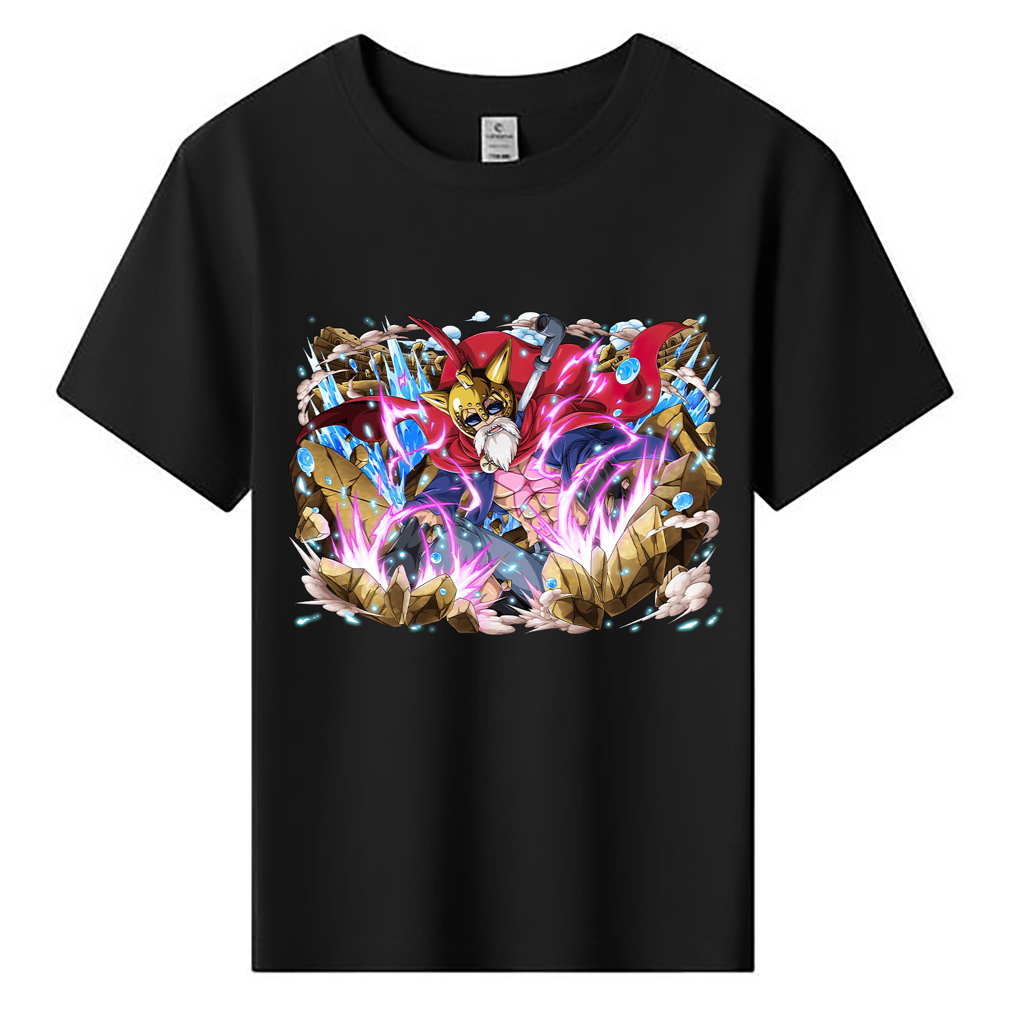 ワンピース モンキー・D・ルフィ ONE PIECE Monkey D. Luffy 綿100％キッズTシャツ（フロントプリント）