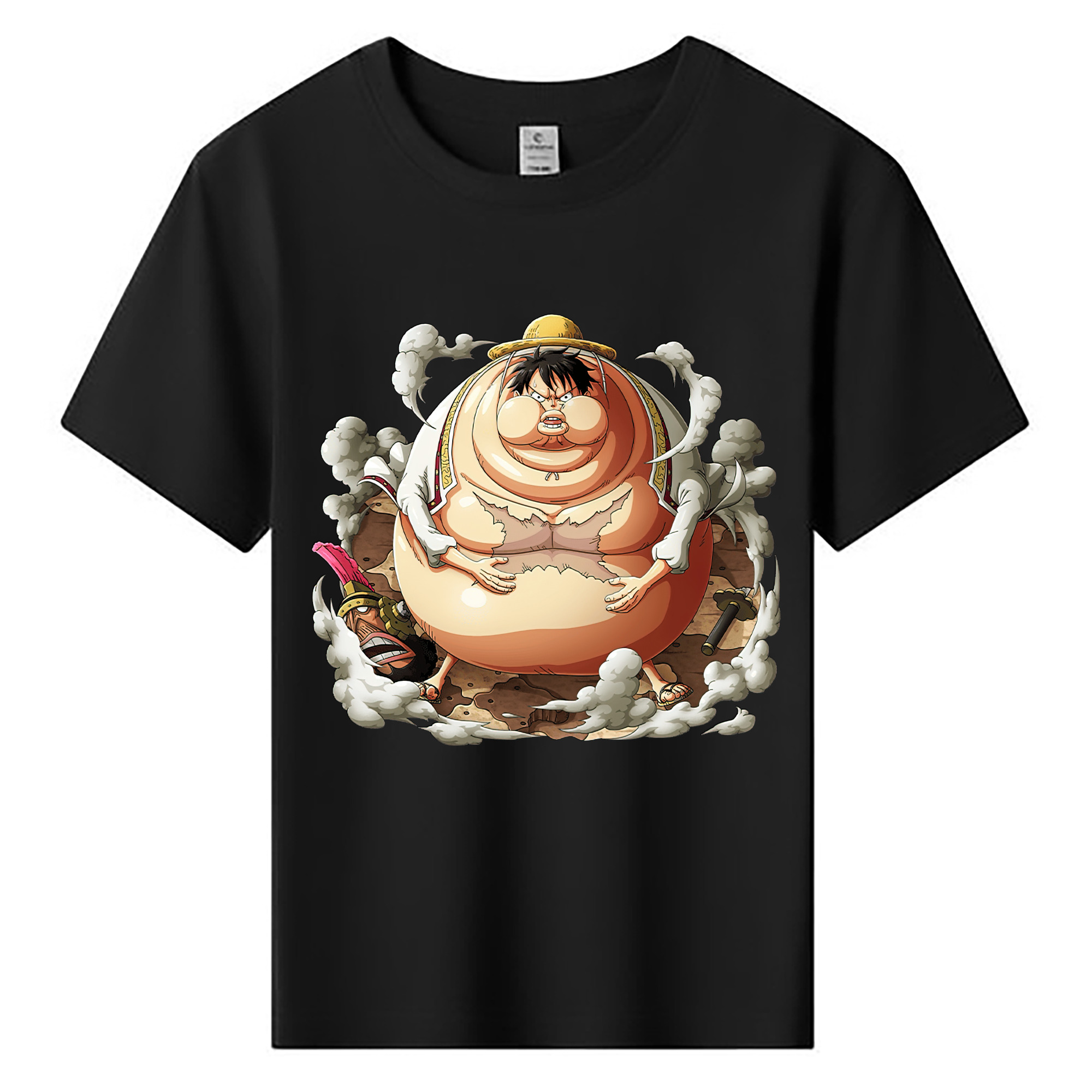 ワンピース モンキー・D・ルフィ ONE PIECE Monkey D. Luffy 綿100％キッズTシャツ（フロントプリント）