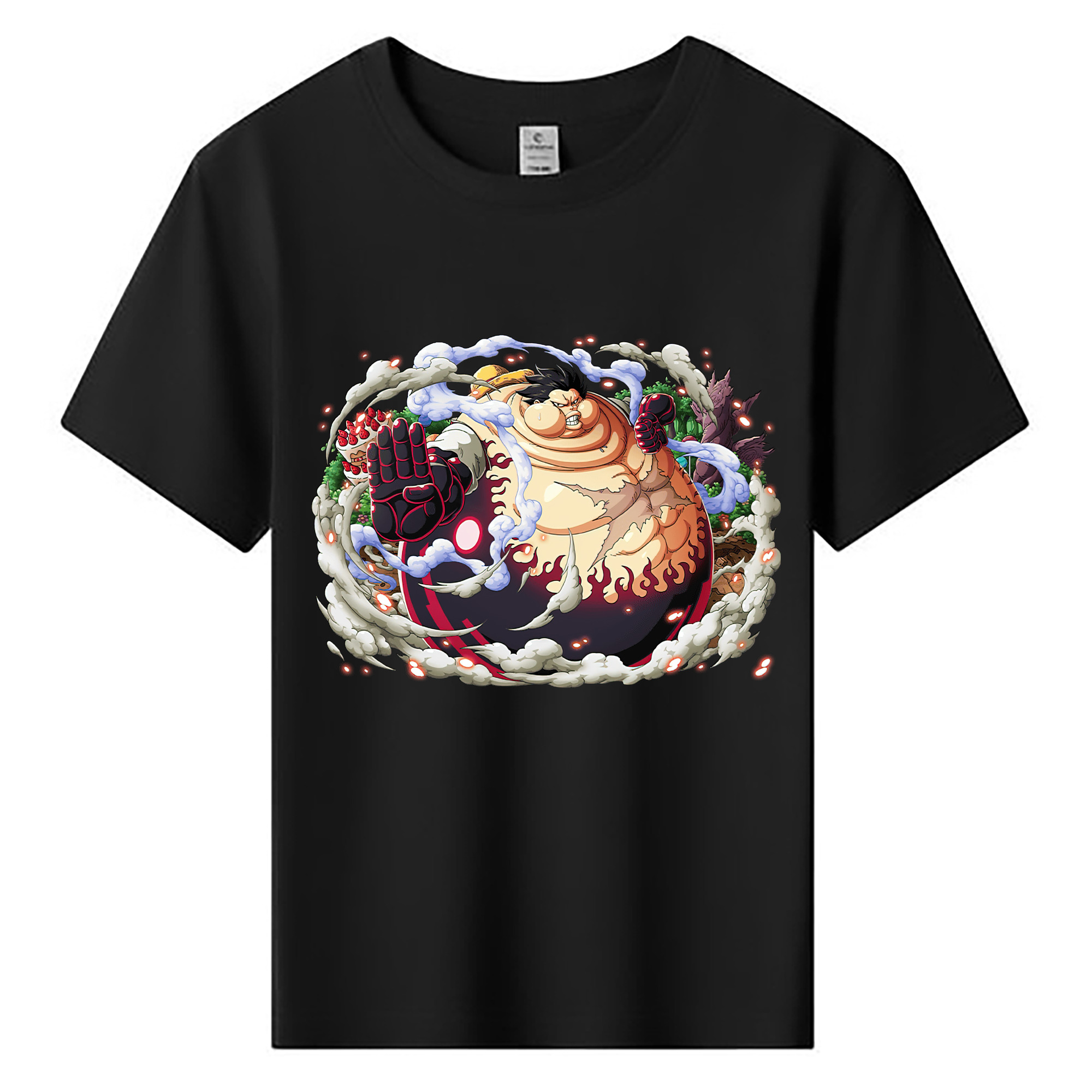 ワンピース モンキー・D・ルフィ ONE PIECE Monkey D. Luffy 綿100％キッズTシャツ（フロントプリント）