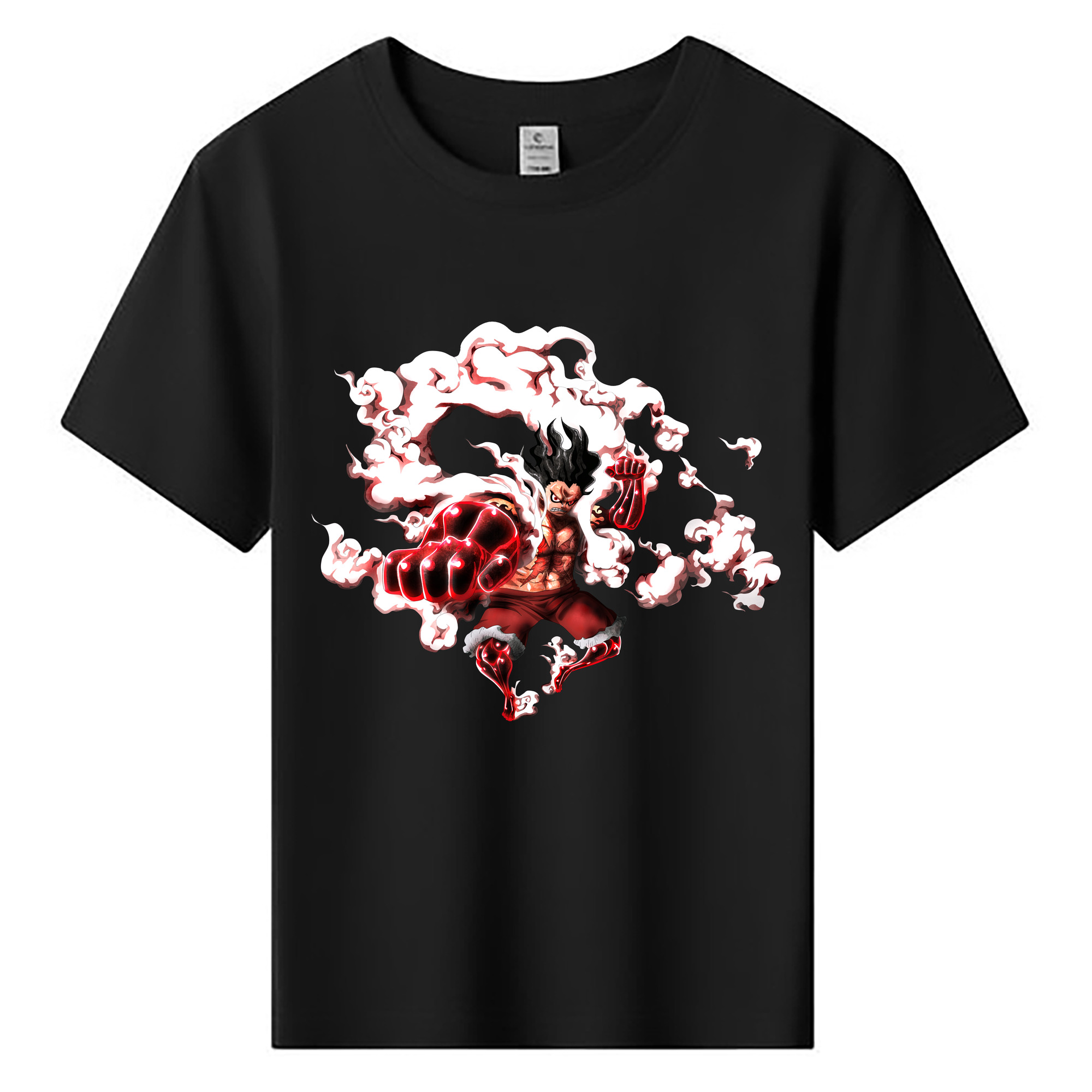 ワンピース モンキー・D・ルフィ ONE PIECE Monkey D. Luffy 綿100％キッズTシャツ（フロントプリント）