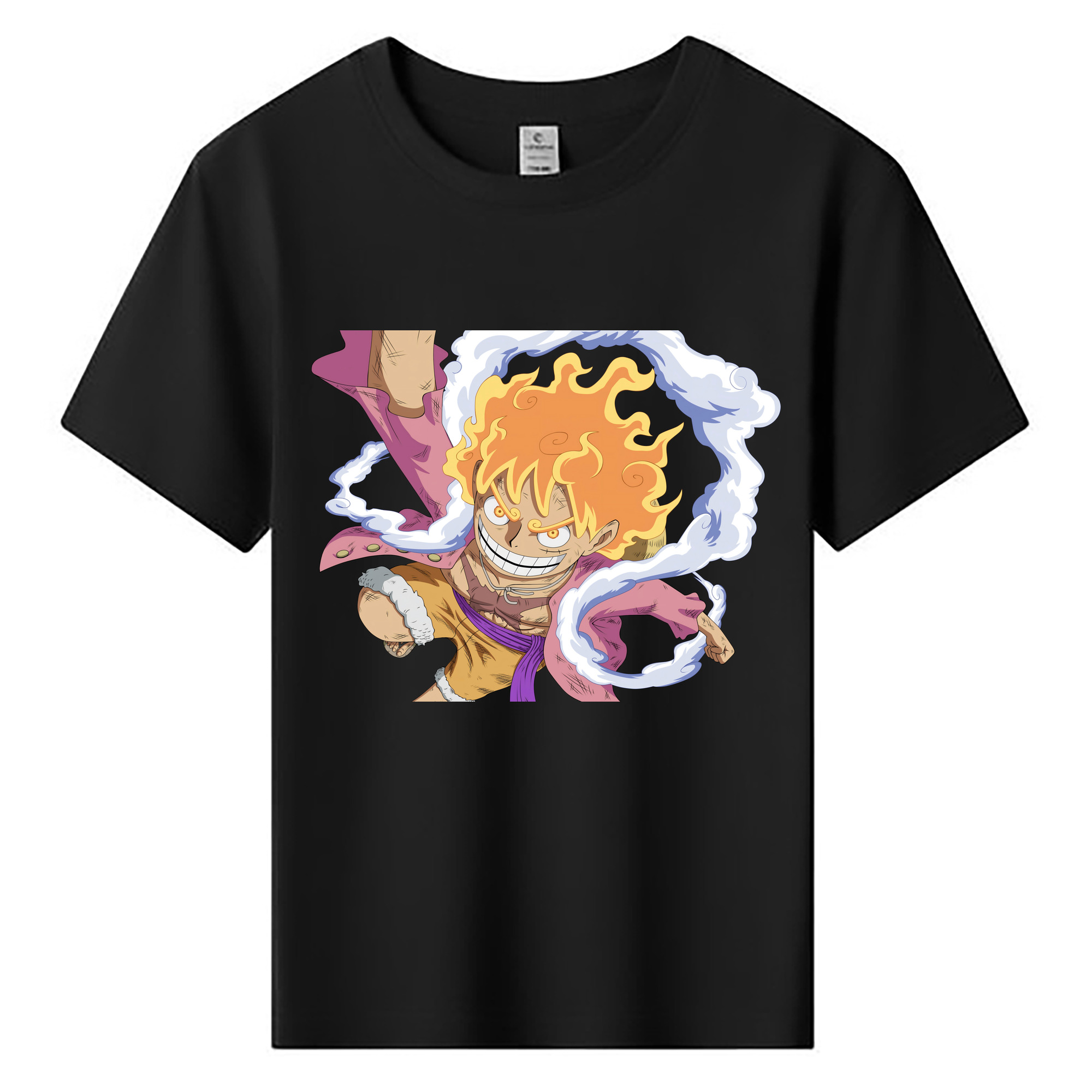 ワンピース モンキー・D・ルフィ ONE PIECE Monkey D. Luffy 綿100％キッズTシャツ（フロントプリント）