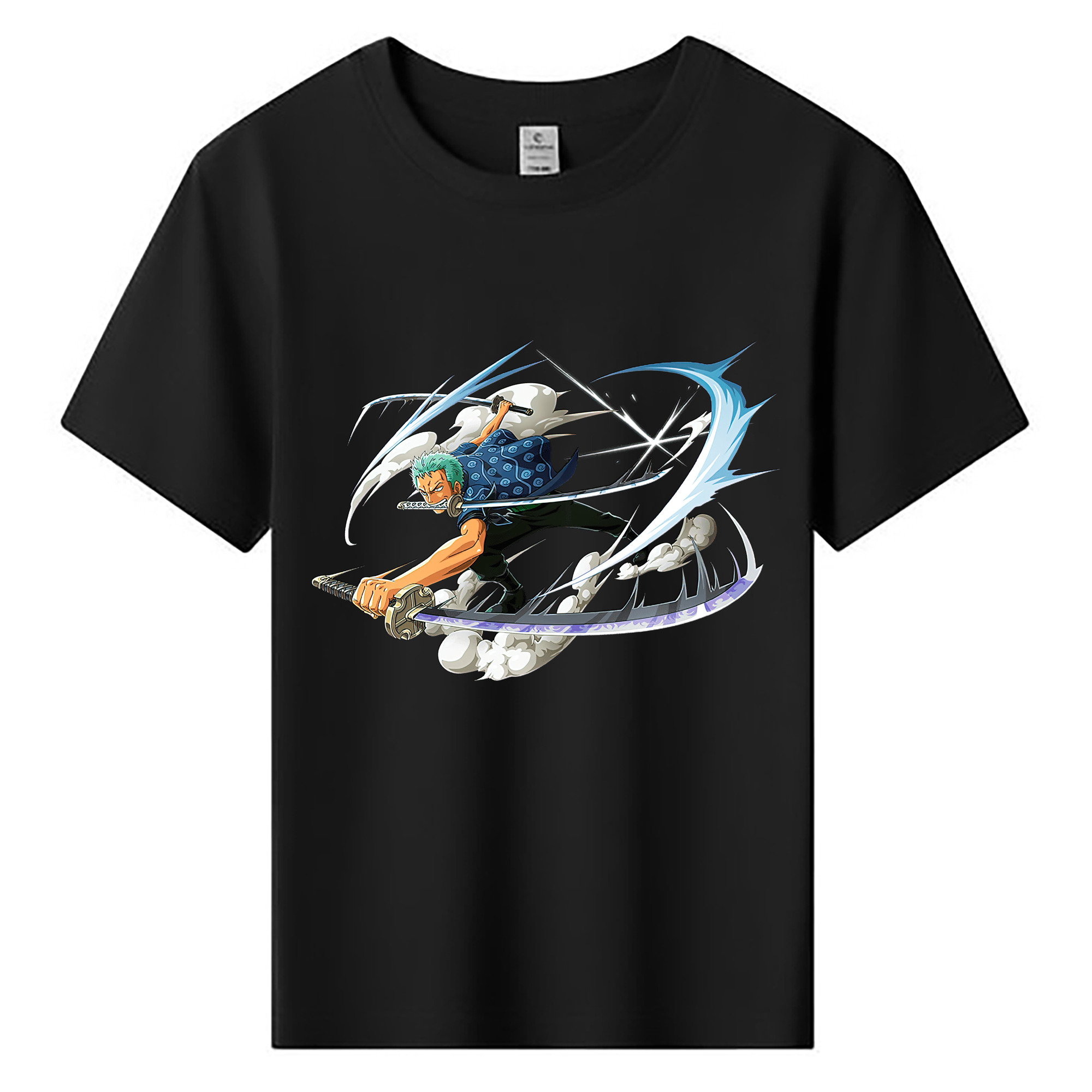 ワンピース ロロノア・ゾロ ONE PIECE Roronoa Zoro 綿100％キッズTシャツ（フロントプリント）
