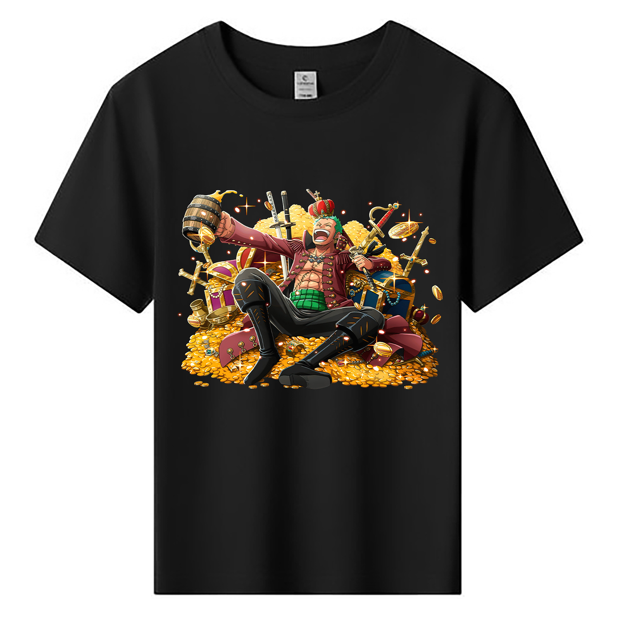ワンピース ロロノア・ゾロ ONE PIECE Roronoa Zoro 綿100％キッズTシャツ（フロントプリント）
