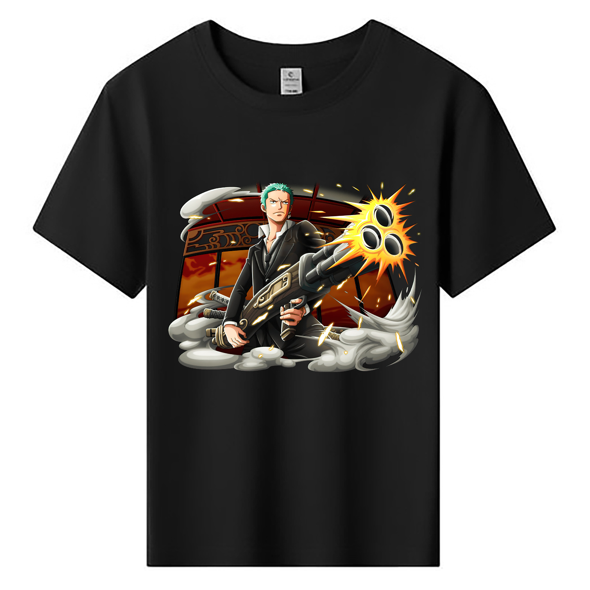 ワンピース ロロノア・ゾロ ONE PIECE Roronoa Zoro 綿100％キッズTシャツ（フロントプリント）