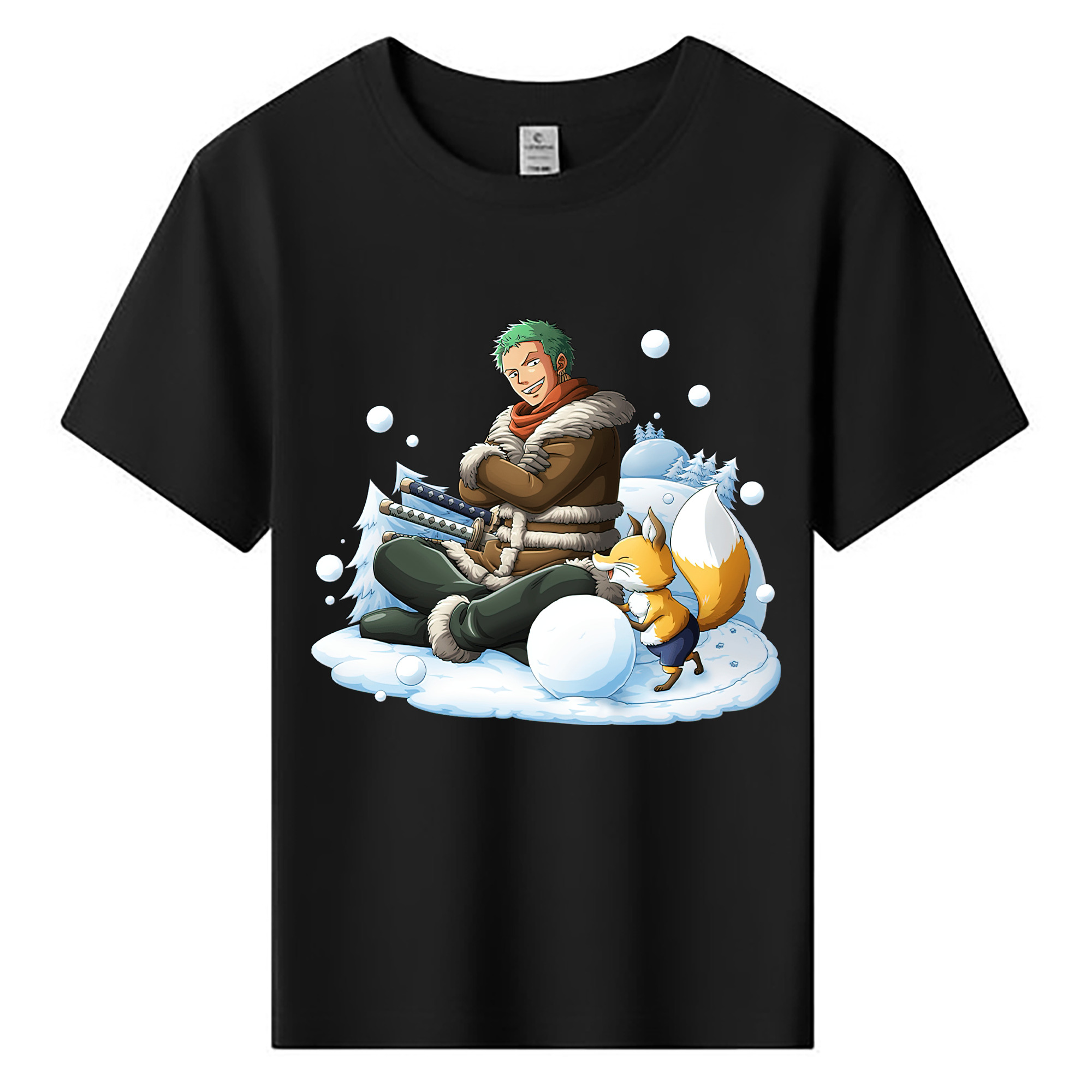 ワンピース ロロノア・ゾロ ONE PIECE Roronoa Zoro 綿100％キッズTシャツ（フロントプリント）