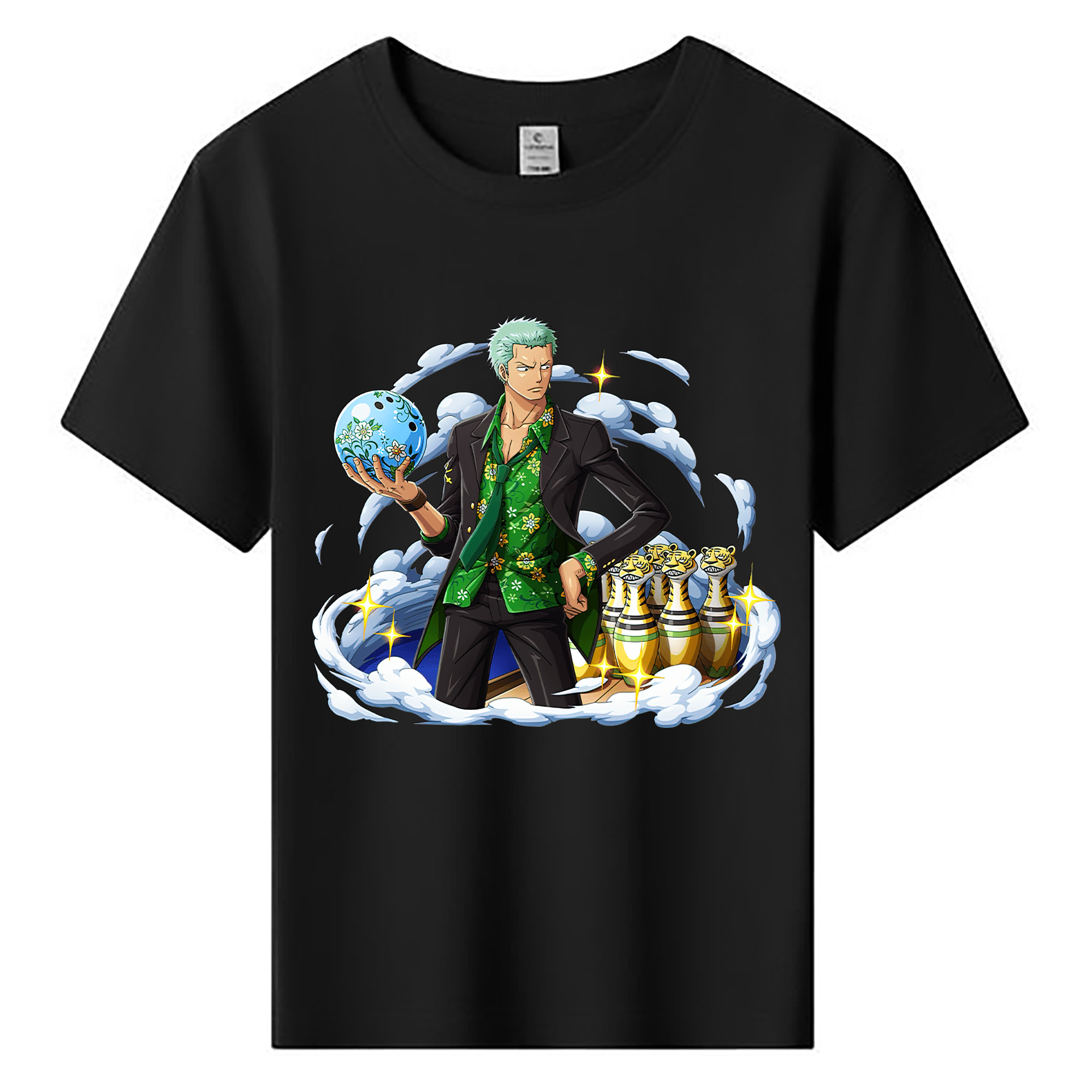 ワンピース ロロノア・ゾロ ONE PIECE Roronoa Zoro 綿100％キッズTシャツ（フロントプリント）