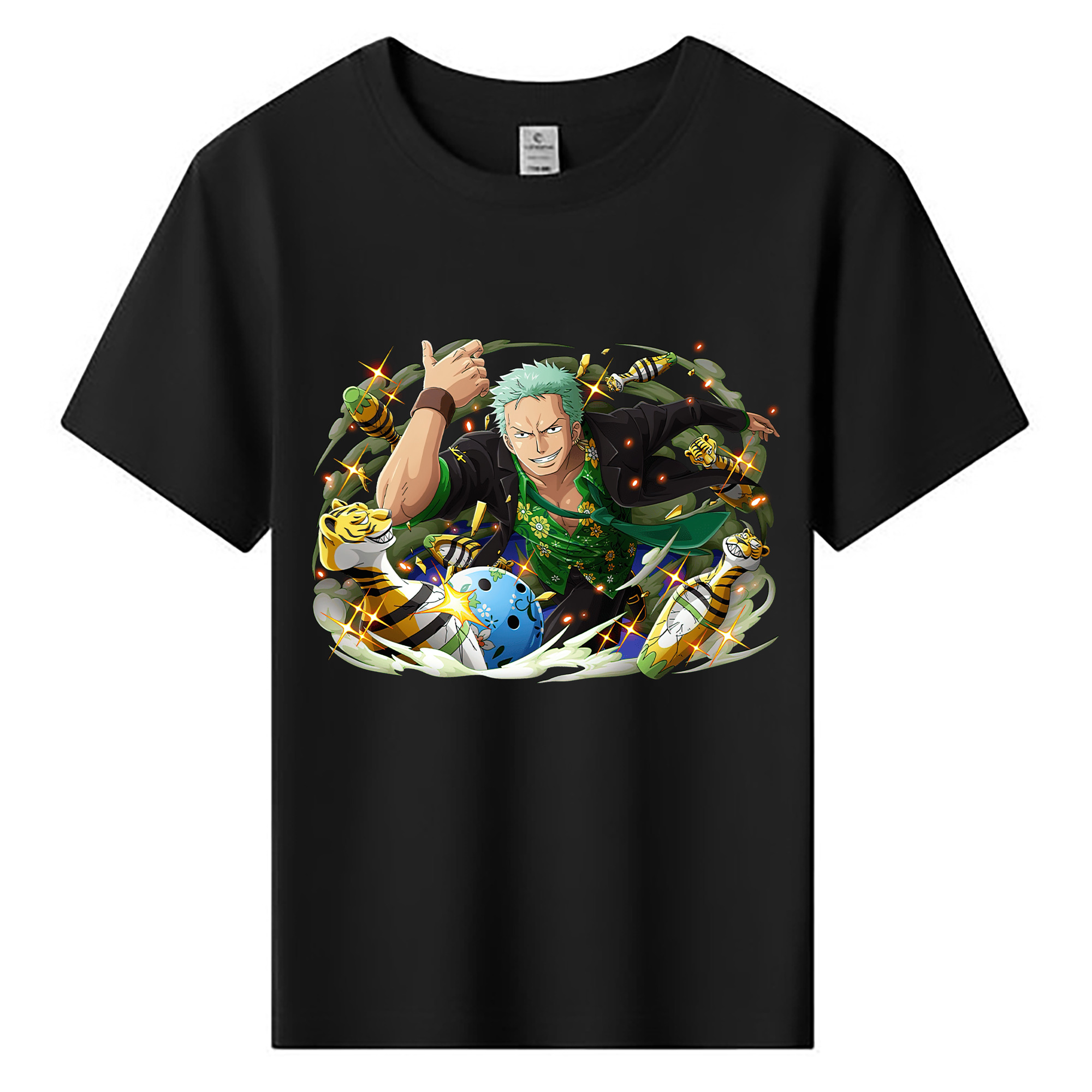 ワンピース ロロノア・ゾロ ONE PIECE Roronoa Zoro 綿100％キッズTシャツ（フロントプリント）