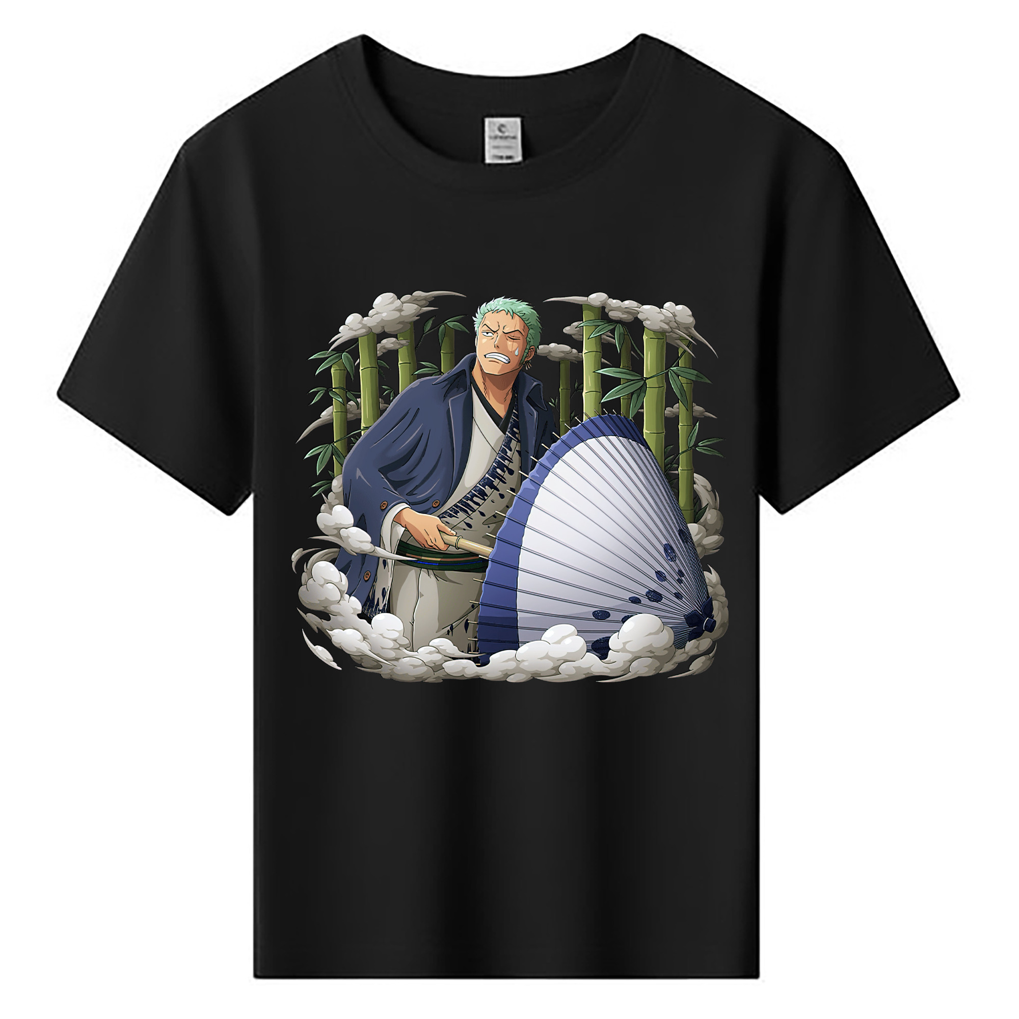 ワンピース ロロノア・ゾロ ONE PIECE Roronoa Zoro 綿100％キッズTシャツ（フロントプリント）