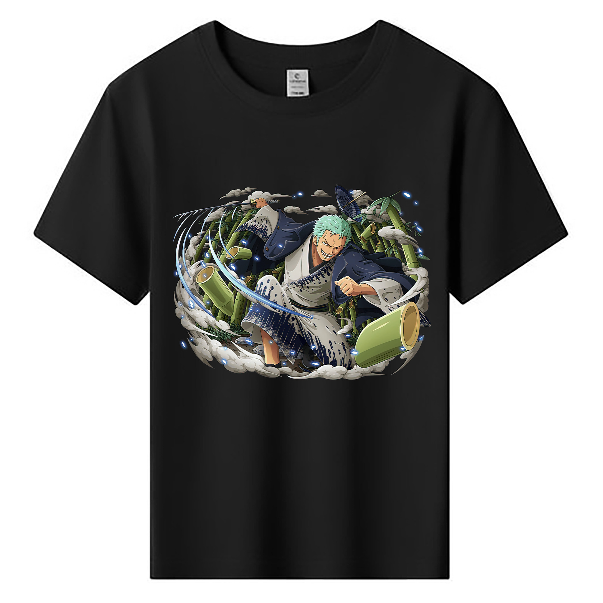 ワンピース ロロノア・ゾロ ONE PIECE Roronoa Zoro 綿100％キッズTシャツ（フロントプリント）