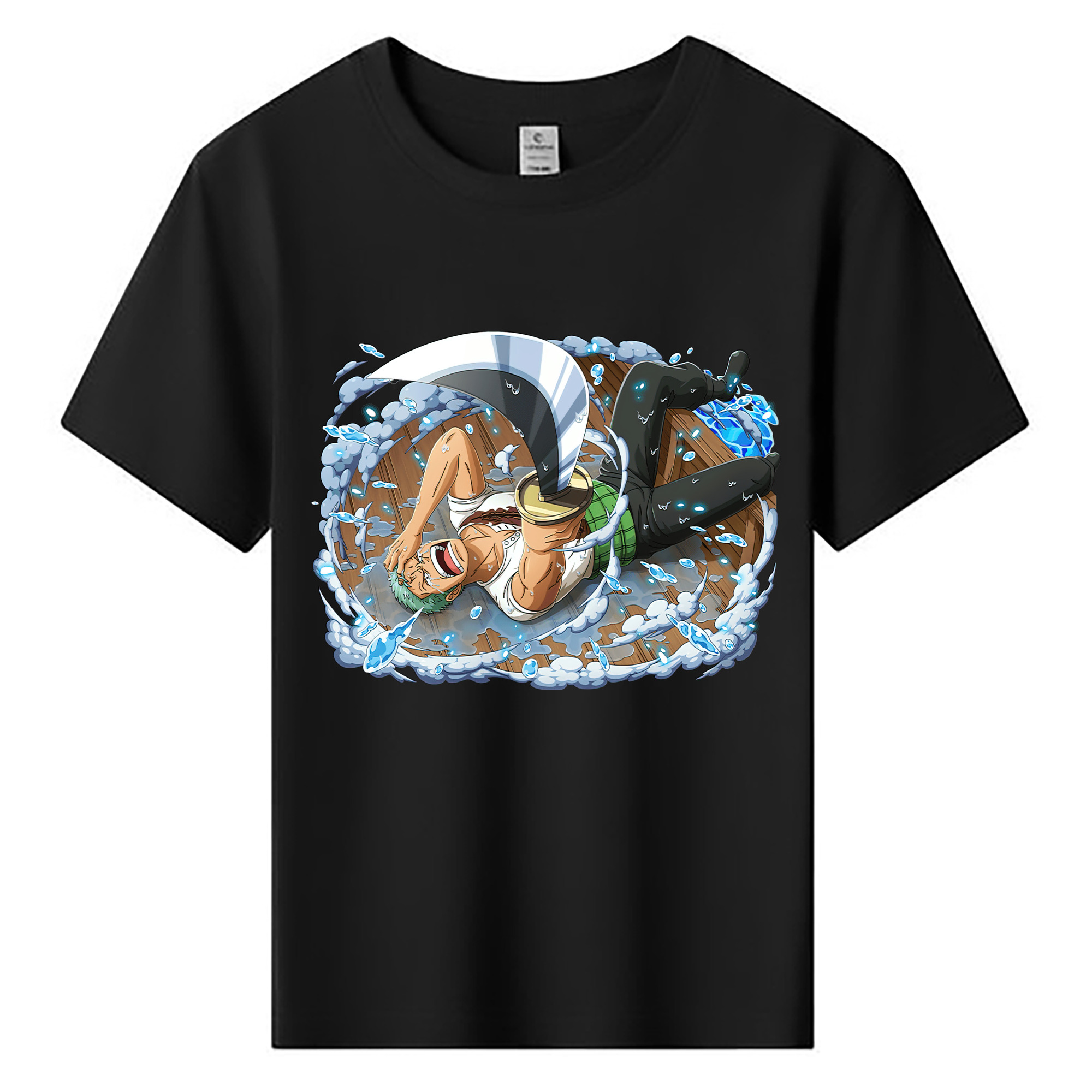 ワンピース ロロノア・ゾロ ONE PIECE Roronoa Zoro 綿100％キッズTシャツ（フロントプリント）