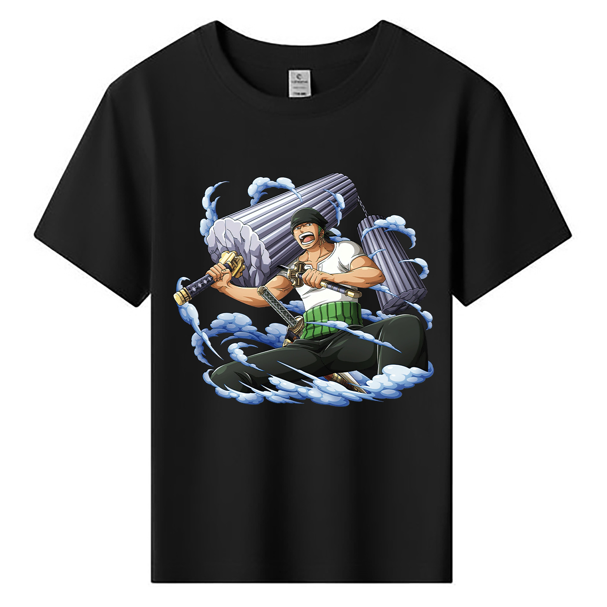 ワンピース ロロノア・ゾロ ONE PIECE Roronoa Zoro 綿100％キッズTシャツ（フロントプリント）