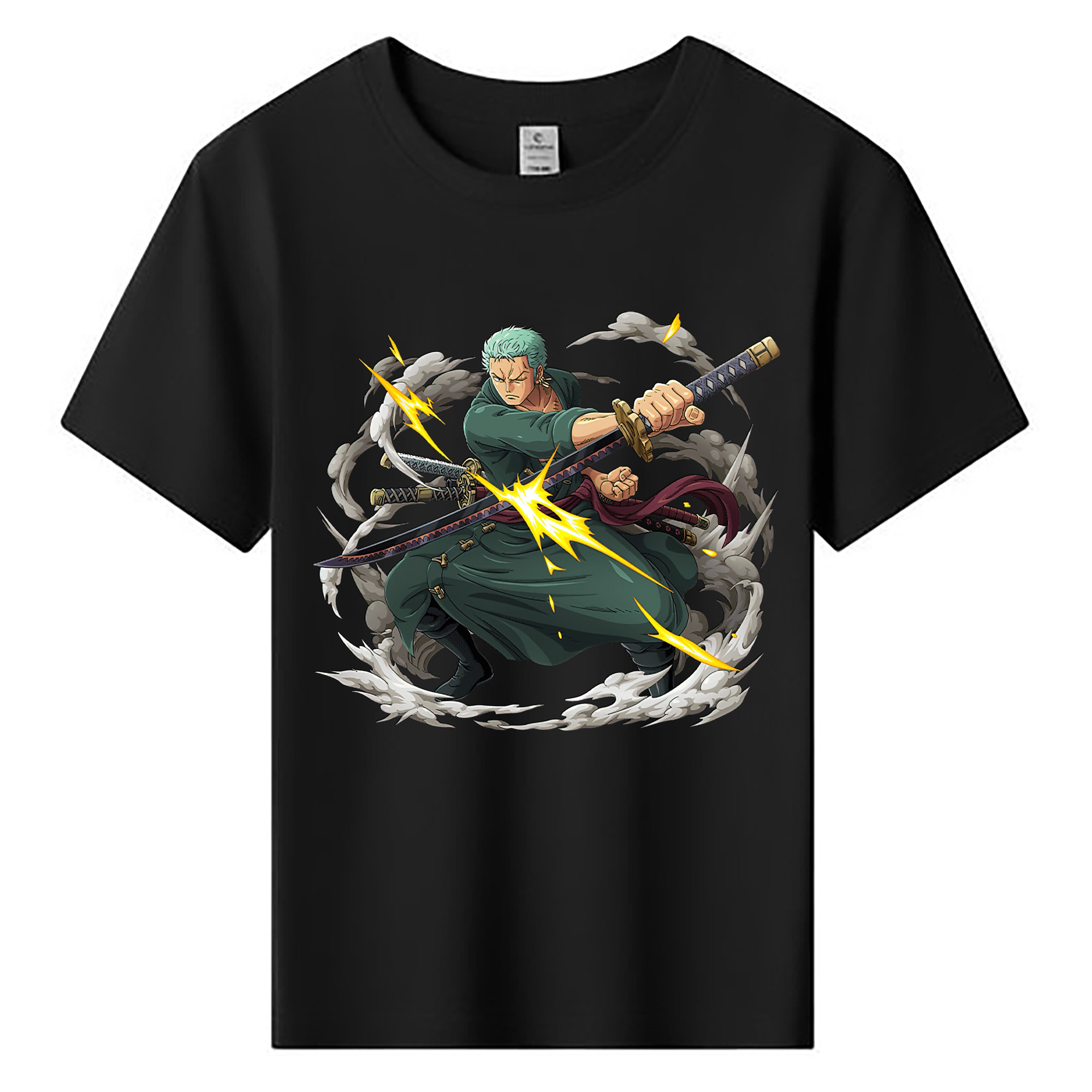 ワンピース ロロノア・ゾロ ONE PIECE Roronoa Zoro 綿100％キッズTシャツ（フロントプリント）