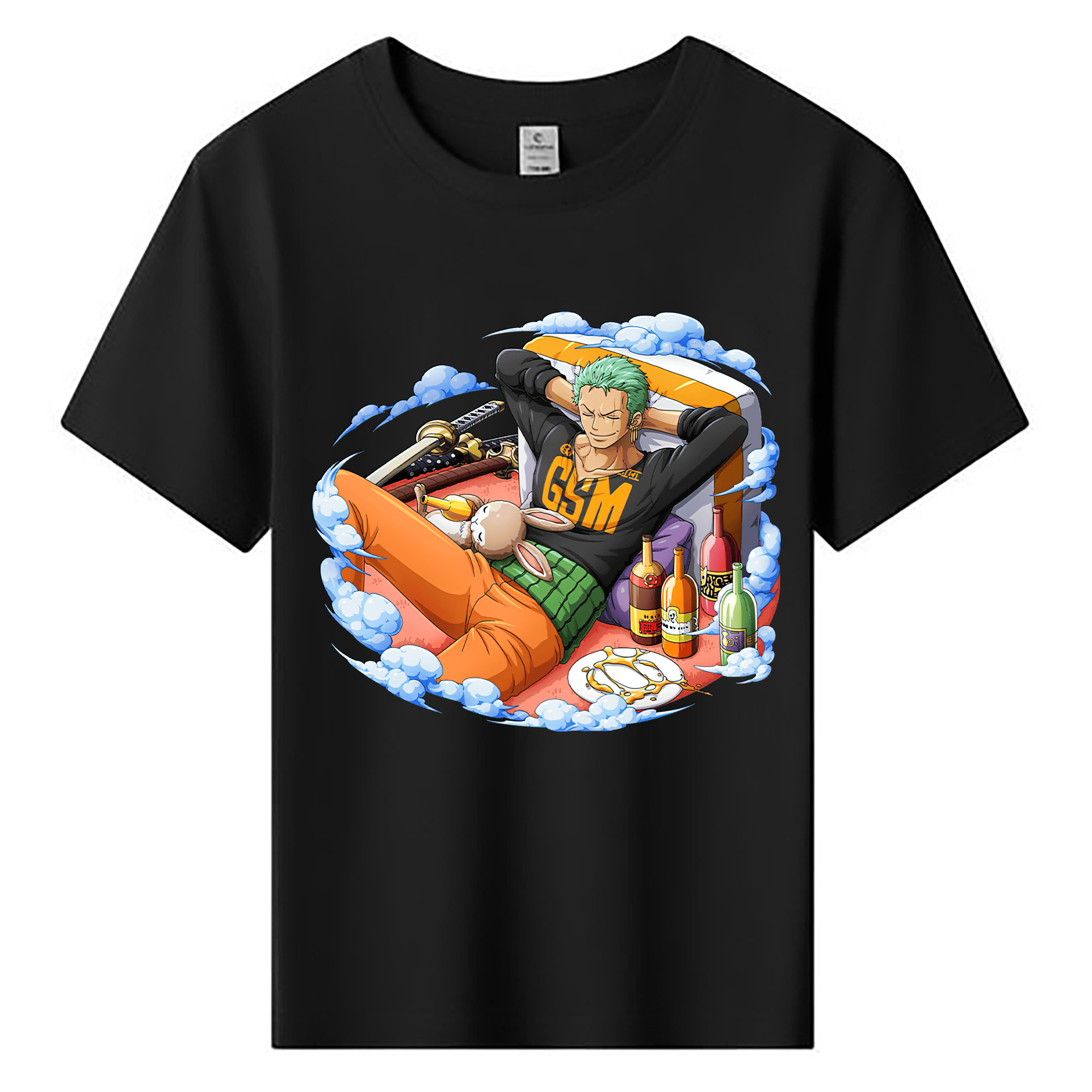 ワンピース ロロノア・ゾロ ONE PIECE Roronoa Zoro 綿100％キッズTシャツ（フロントプリント）