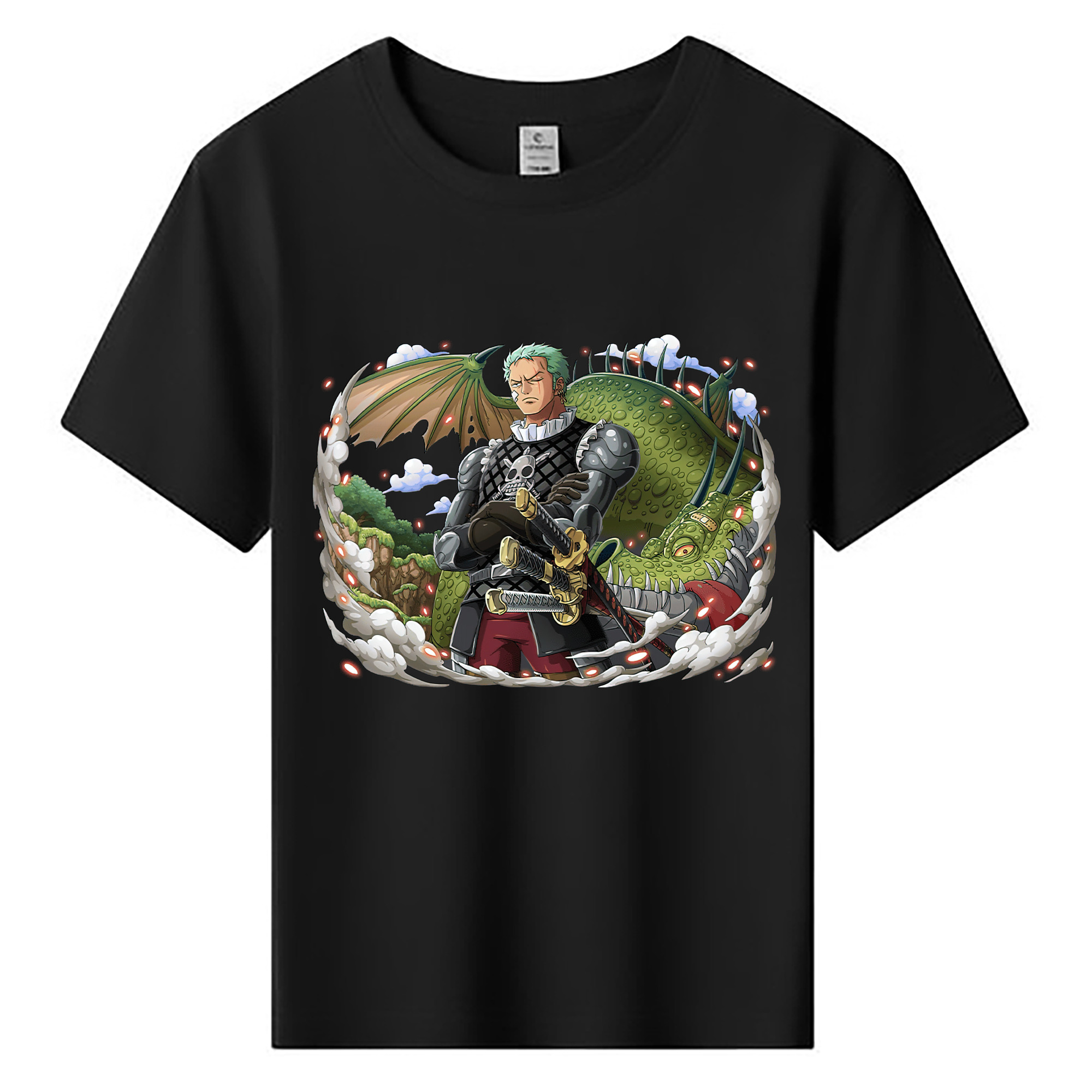 ワンピース ロロノア・ゾロ ONE PIECE Roronoa Zoro 綿100％キッズTシャツ（フロントプリント）