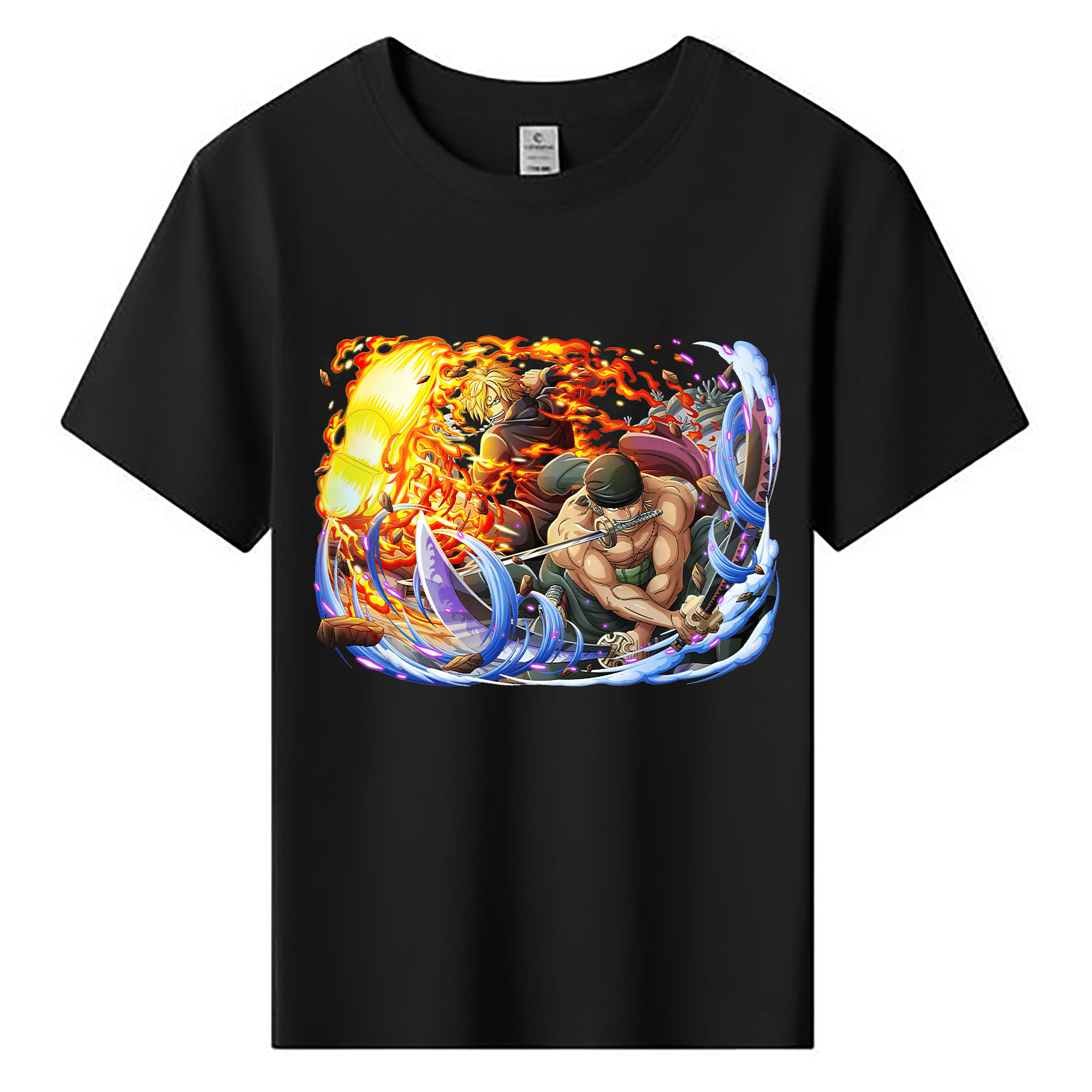 ワンピース ロロノア・ゾロ ONE PIECE Roronoa Zoro 綿100％キッズTシャツ（フロントプリント）