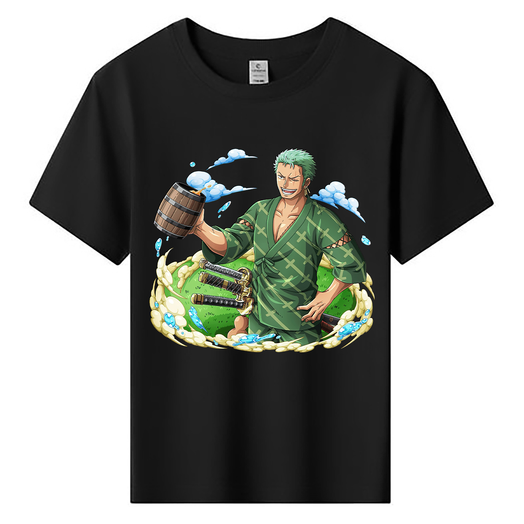 ワンピース ロロノア・ゾロ ONE PIECE Roronoa Zoro 綿100％キッズTシャツ（フロントプリント）