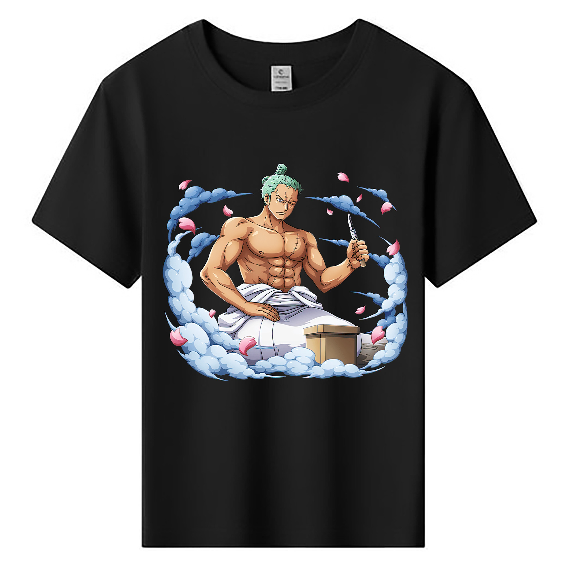 ワンピース ロロノア・ゾロ ONE PIECE Roronoa Zoro 綿100％キッズTシャツ（フロントプリント）