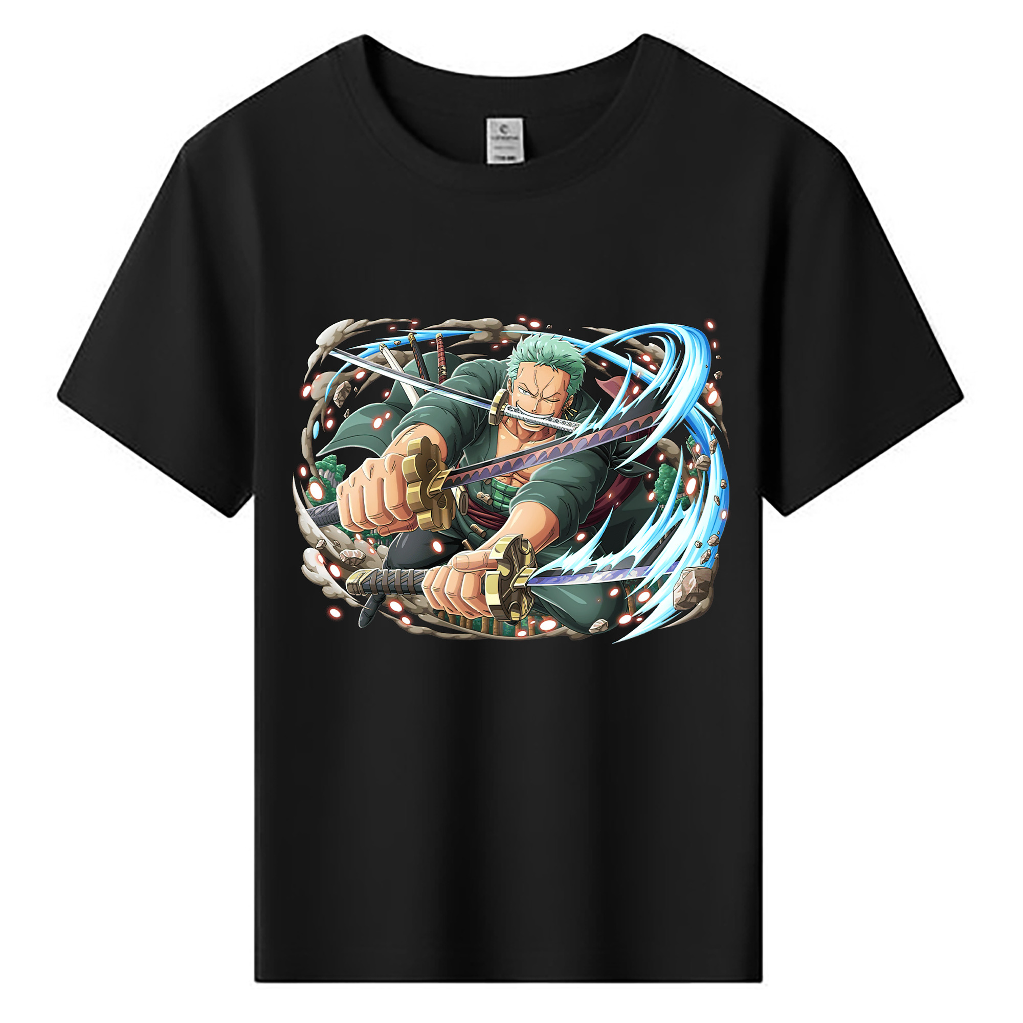 ワンピース ロロノア・ゾロ ONE PIECE Roronoa Zoro 綿100％キッズTシャツ（フロントプリント）