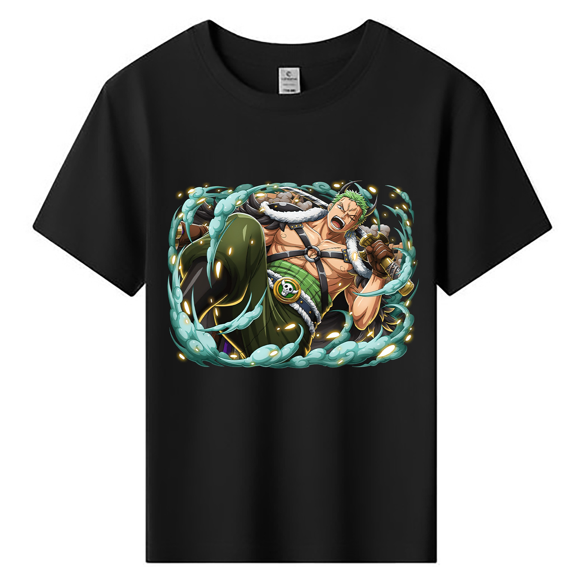 ワンピース ロロノア・ゾロ ONE PIECE Roronoa Zoro 綿100％キッズTシャツ（フロントプリント）