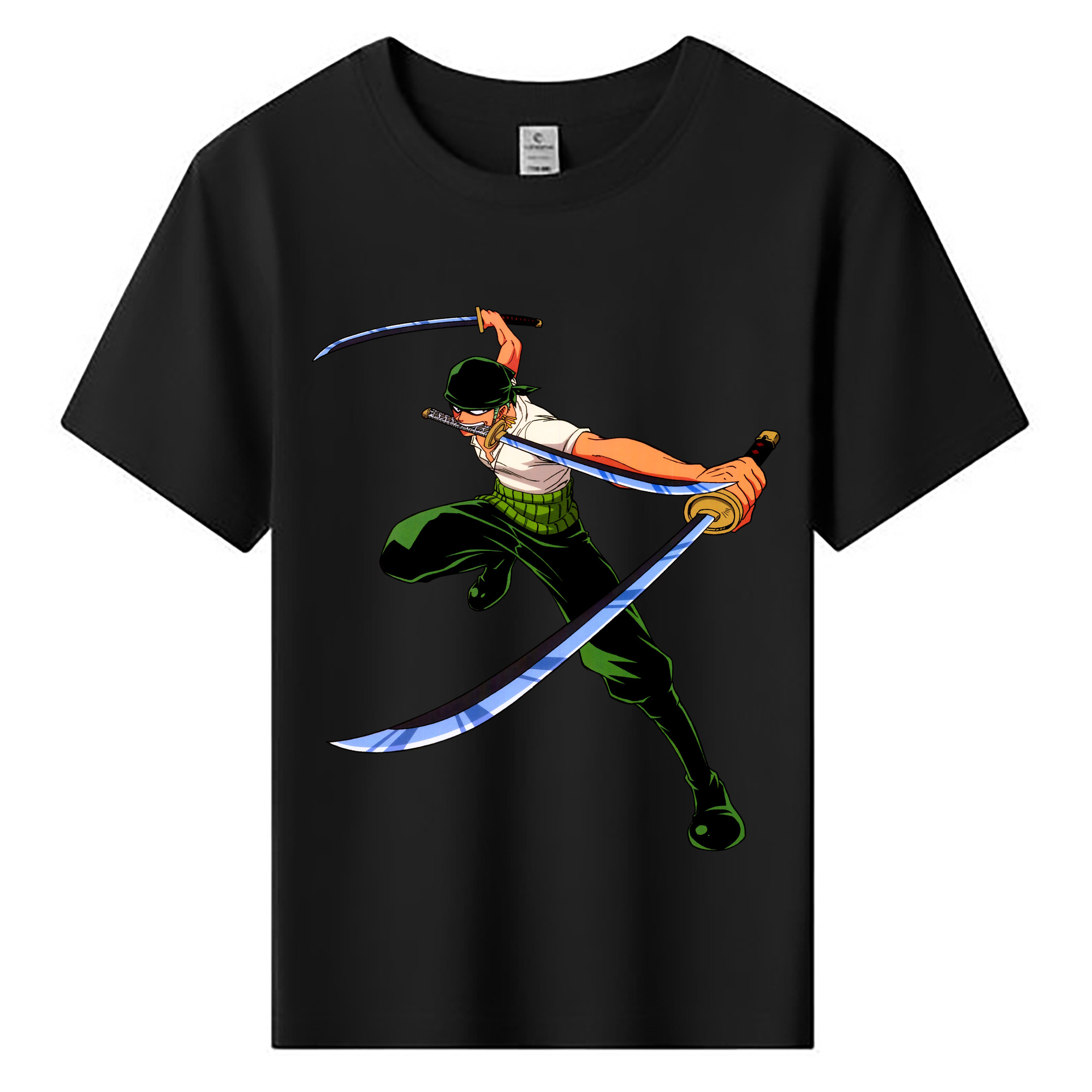 ワンピース ロロノア・ゾロ ONE PIECE Roronoa Zoro 綿100％キッズTシャツ（フロントプリント）