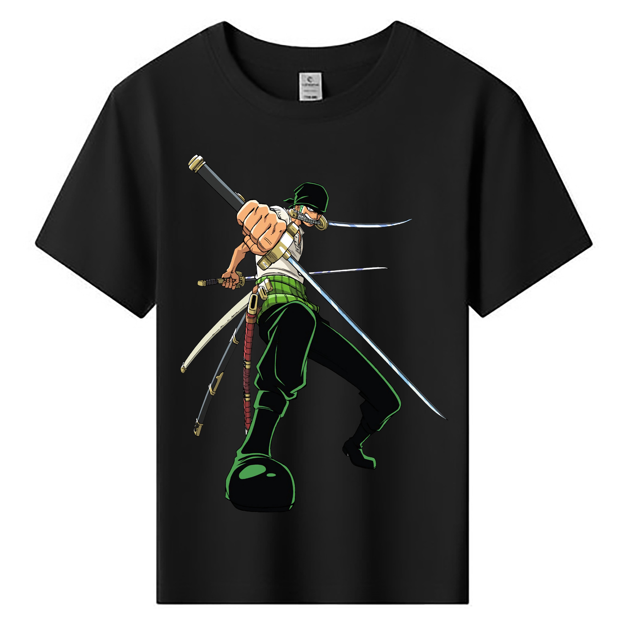 ワンピース ロロノア・ゾロ ONE PIECE Roronoa Zoro 綿100％キッズTシャツ（フロントプリント）