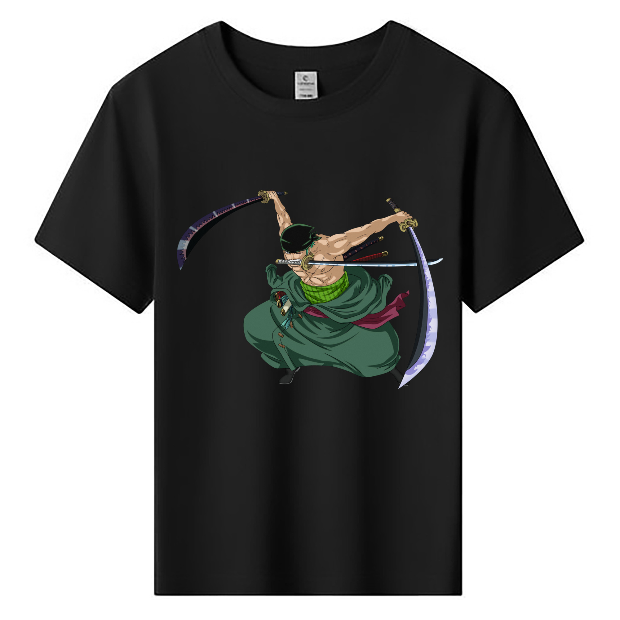 ワンピース ロロノア・ゾロ ONE PIECE Roronoa Zoro 綿100％キッズTシャツ（フロントプリント）