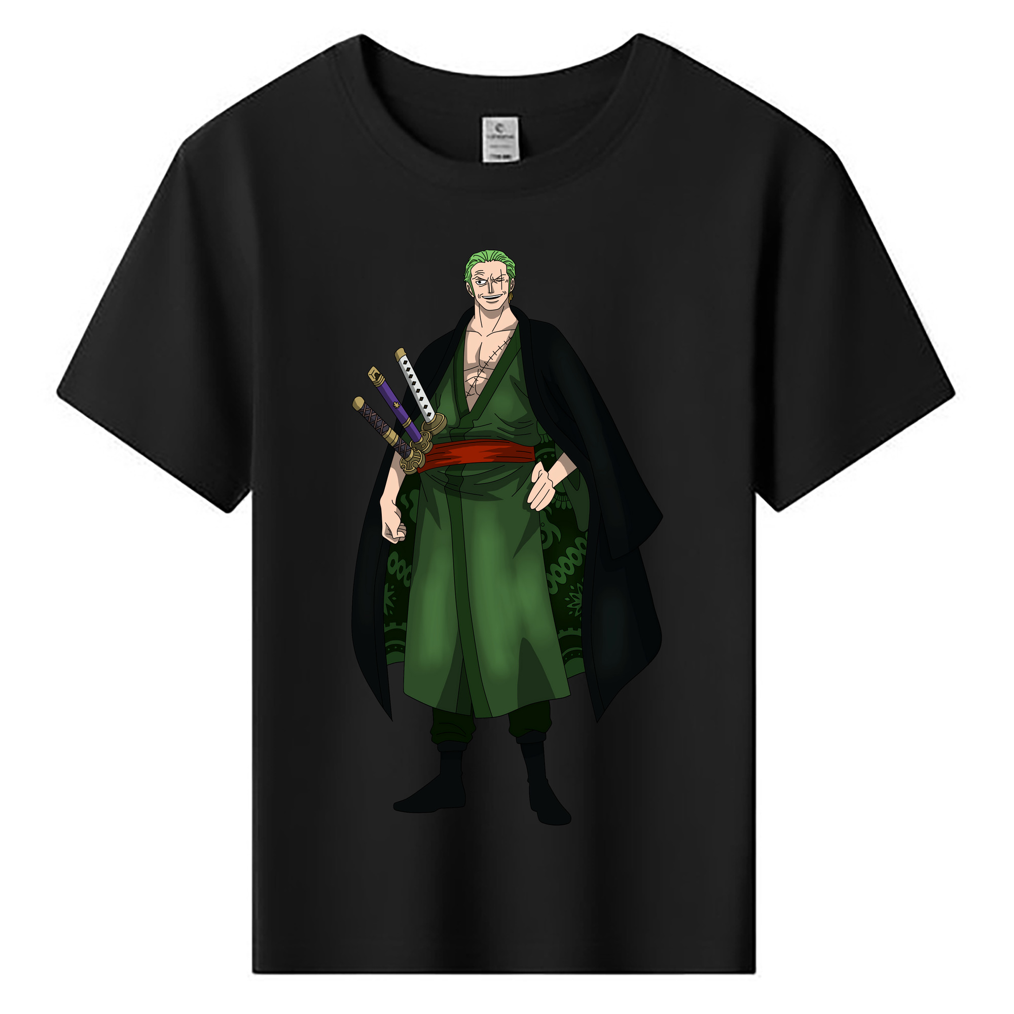 ワンピース ロロノア・ゾロ ONE PIECE Roronoa Zoro 綿100％キッズTシャツ（フロントプリント）