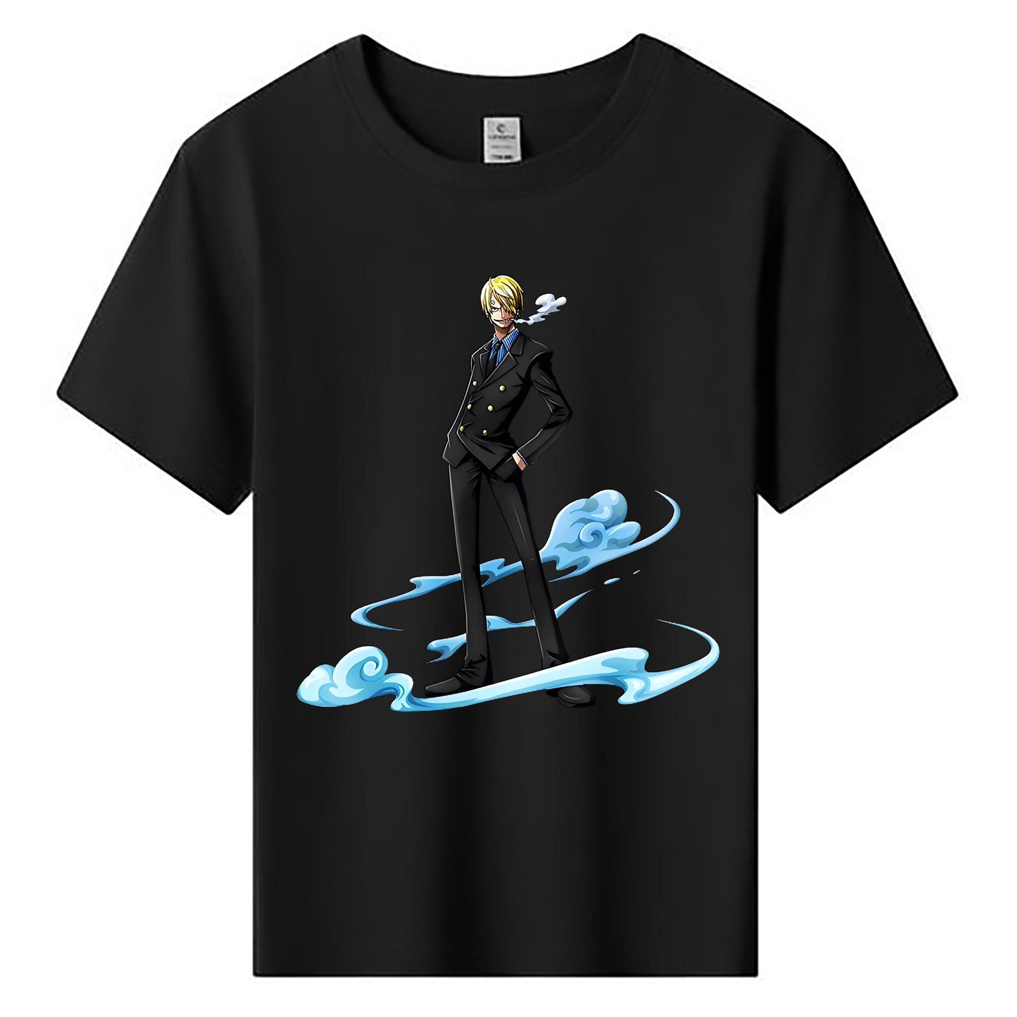 （画像用） ワンピース サンジ ONE PIECE Sanji 綿100％キッズTシャツ（フロントプリント）