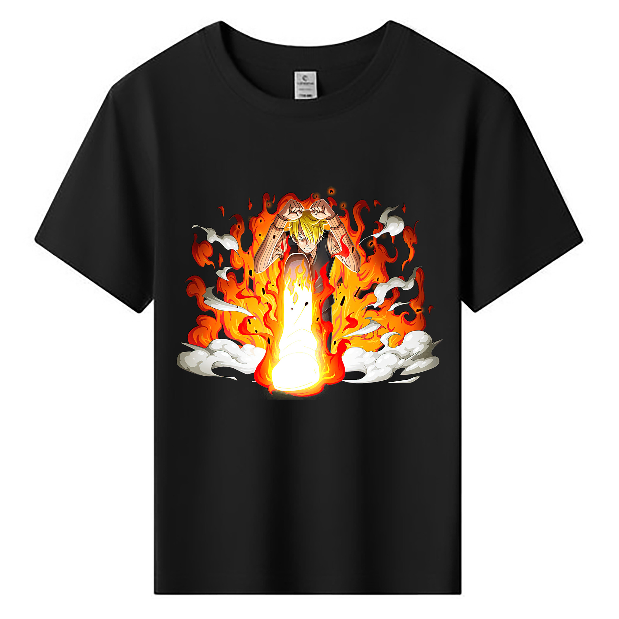 （画像用） ワンピース サンジ ONE PIECE Sanji 綿100％キッズTシャツ（フロントプリント）
