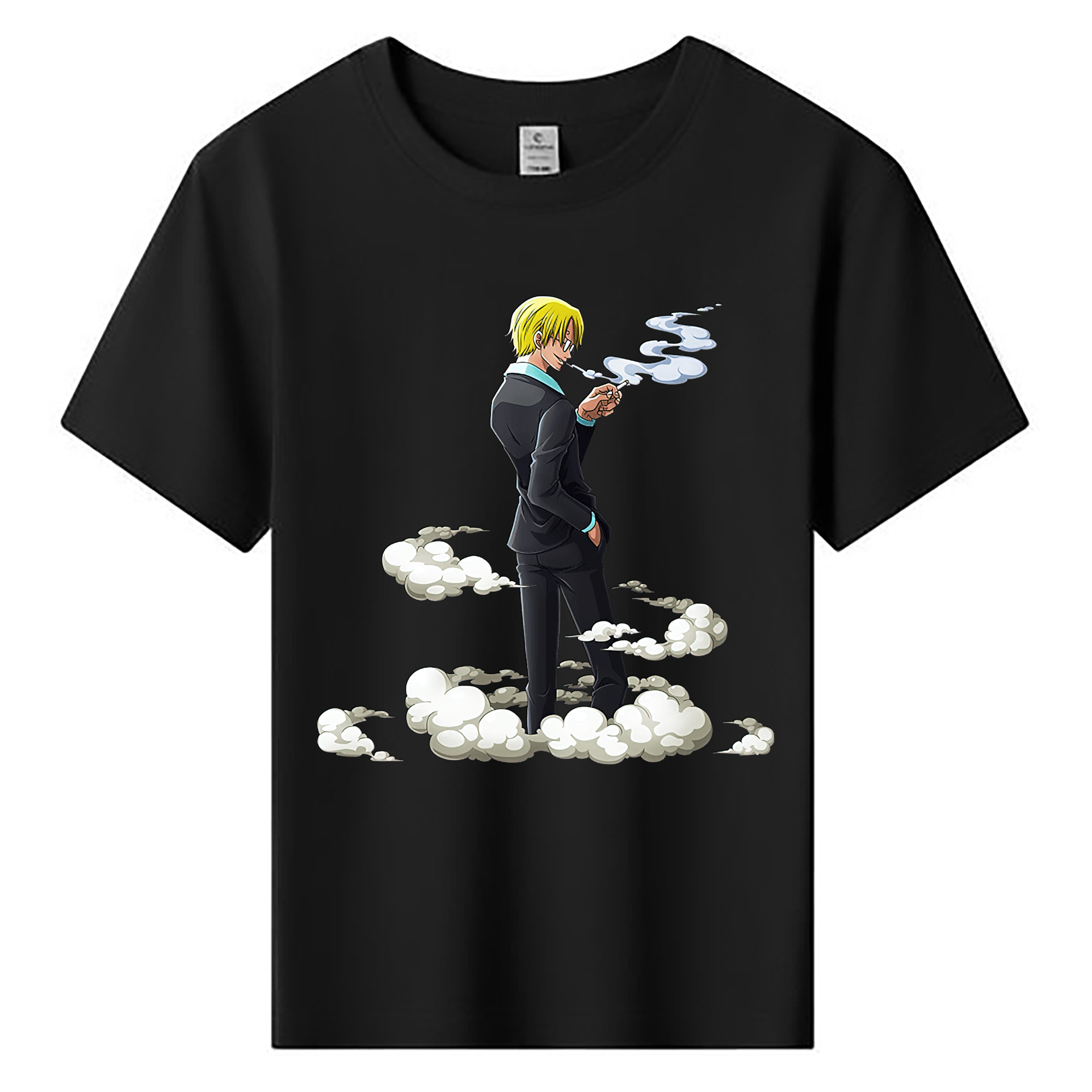 （画像用） ワンピース サンジ ONE PIECE Sanji 綿100％キッズTシャツ（フロントプリント）