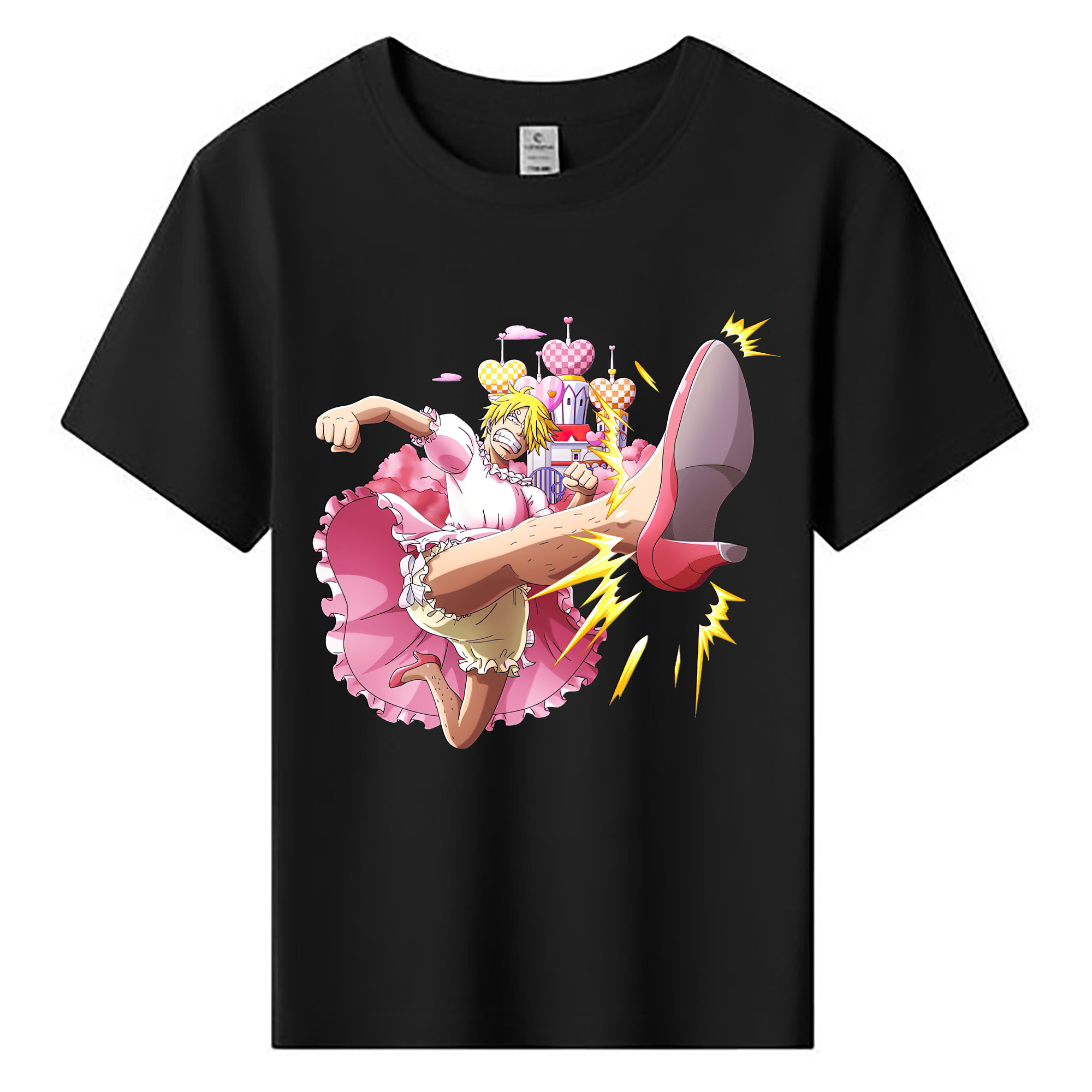 （画像用） ワンピース サンジ ONE PIECE Sanji 綿100％キッズTシャツ（フロントプリント）