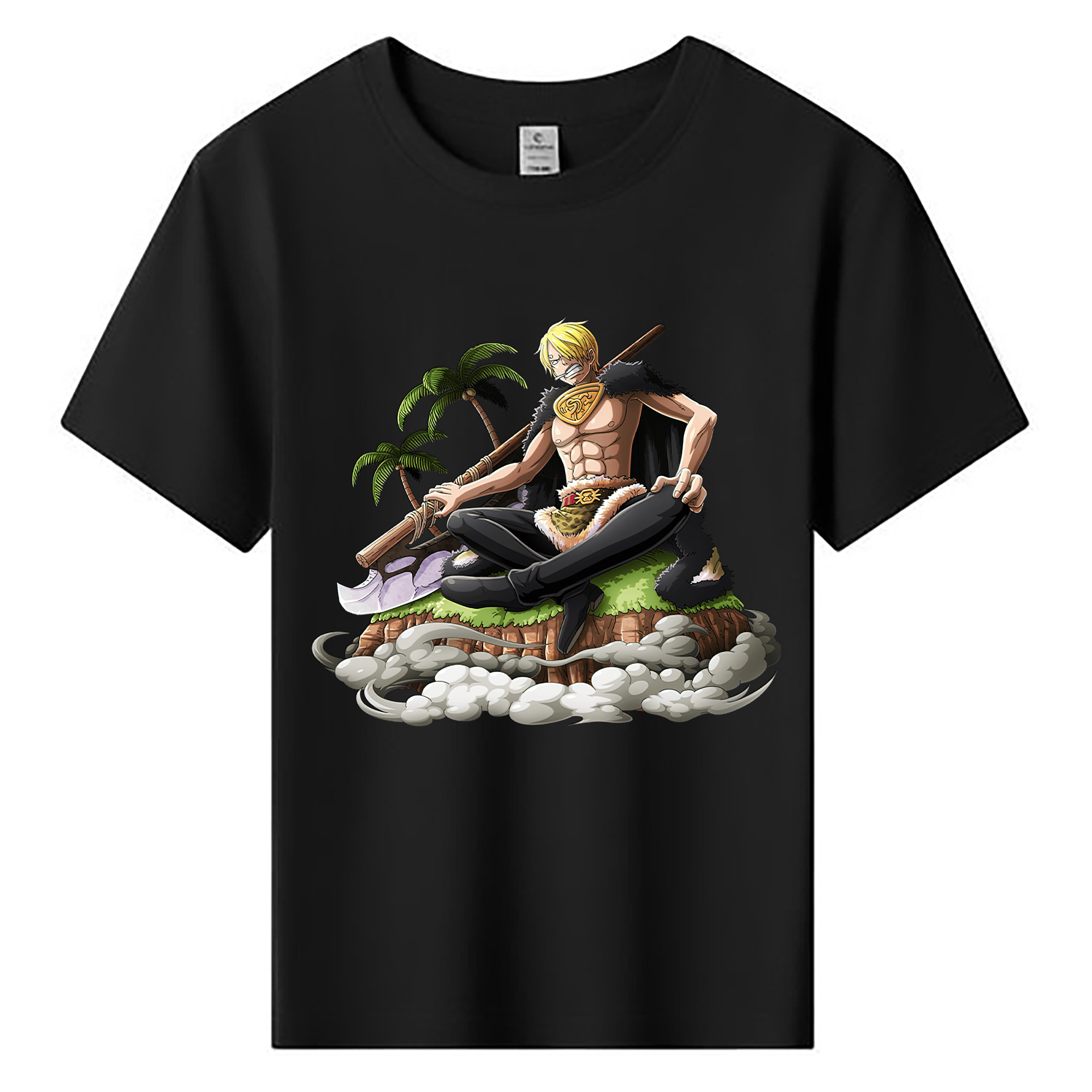 （画像用） ワンピース サンジ ONE PIECE Sanji 綿100％キッズTシャツ（フロントプリント）