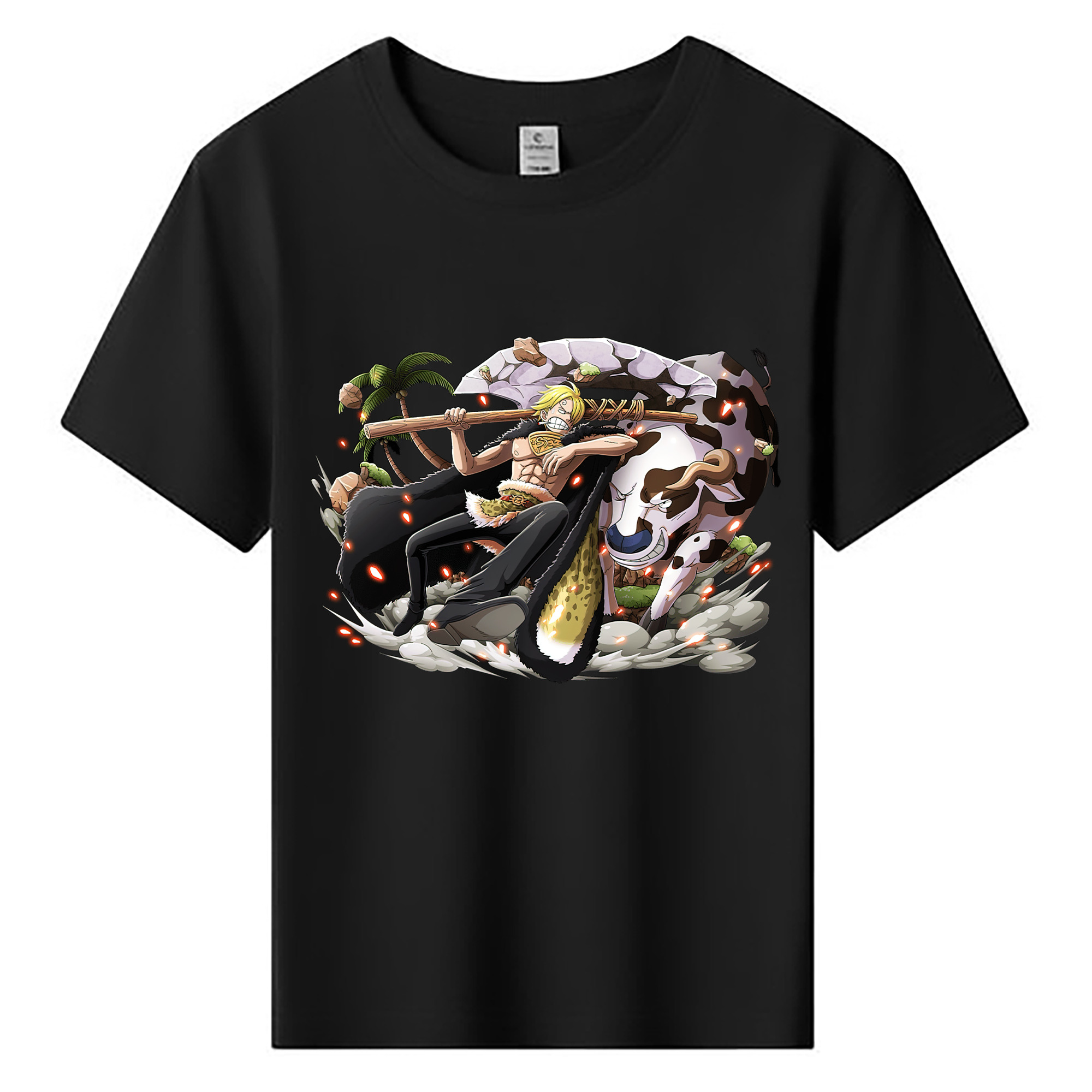（画像用） ワンピース サンジ ONE PIECE Sanji 綿100％キッズTシャツ（フロントプリント）