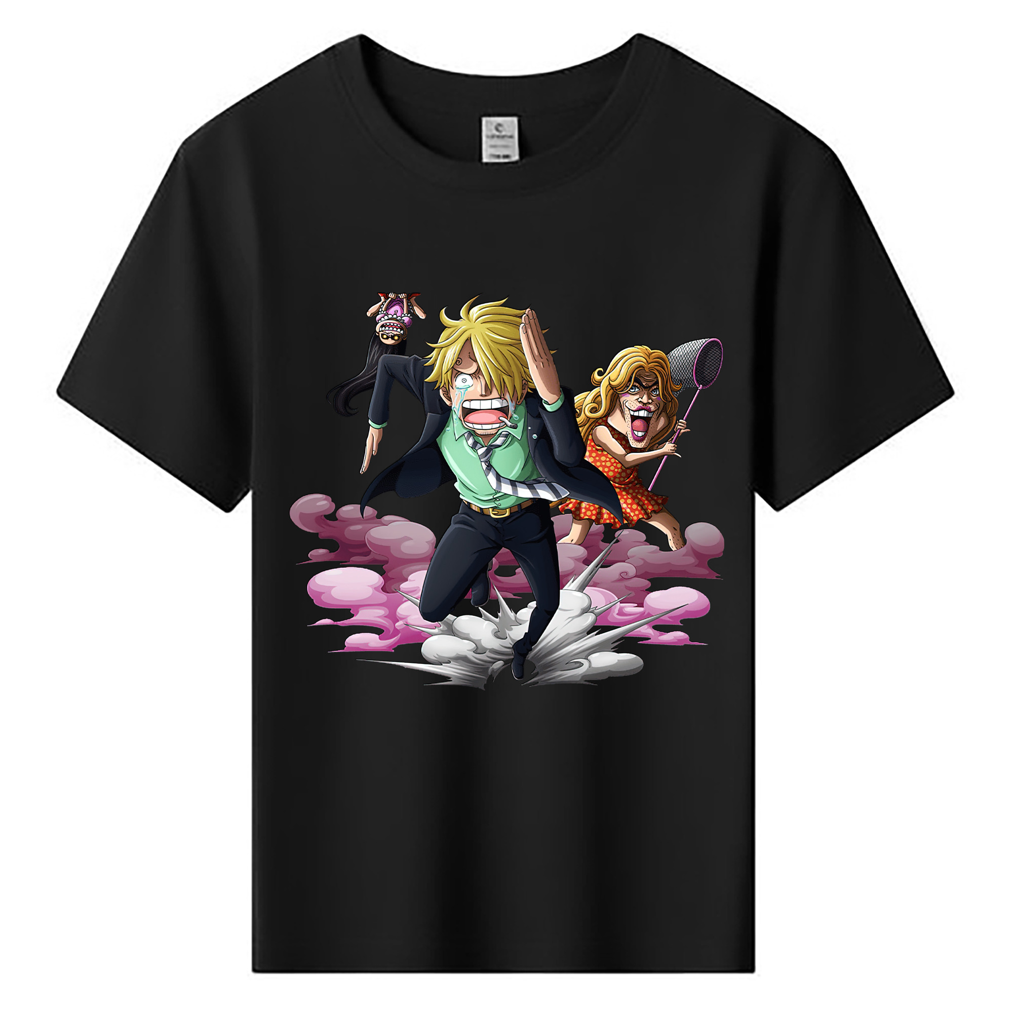 （画像用） ワンピース サンジ ONE PIECE Sanji 綿100％キッズTシャツ（フロントプリント）