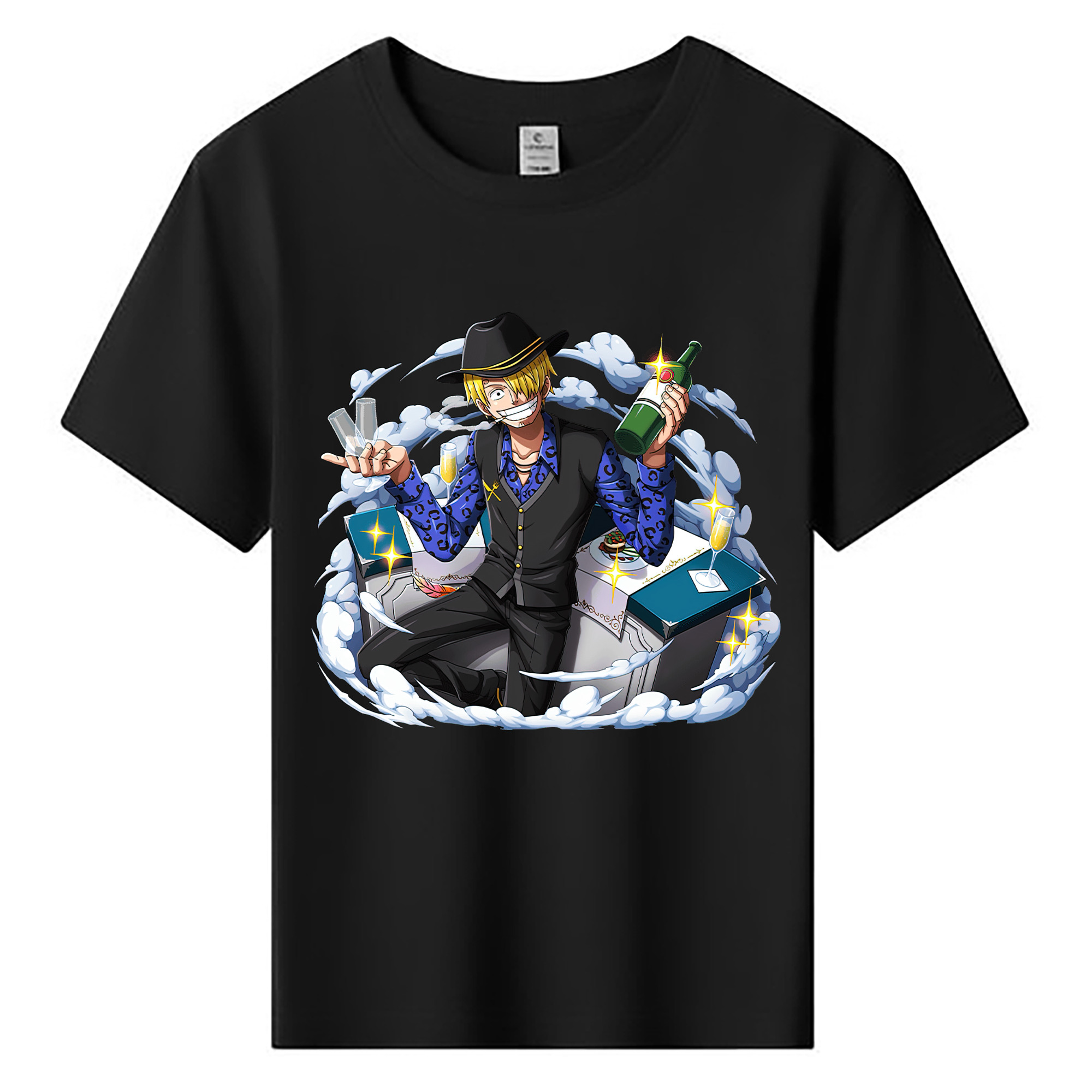 （画像用） ワンピース サンジ ONE PIECE Sanji 綿100％キッズTシャツ（フロントプリント）