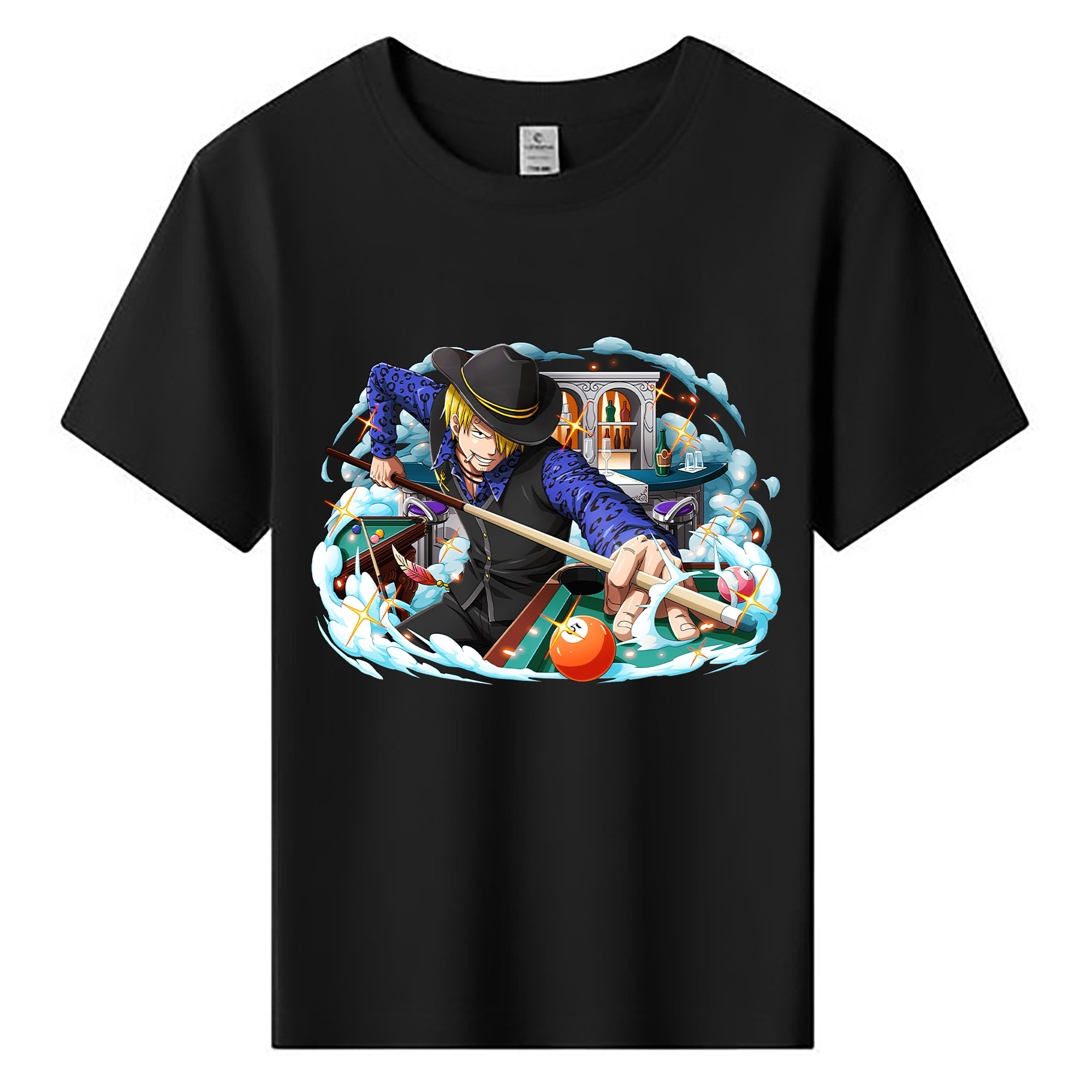 （画像用） ワンピース サンジ ONE PIECE Sanji 綿100％キッズTシャツ（フロントプリント）