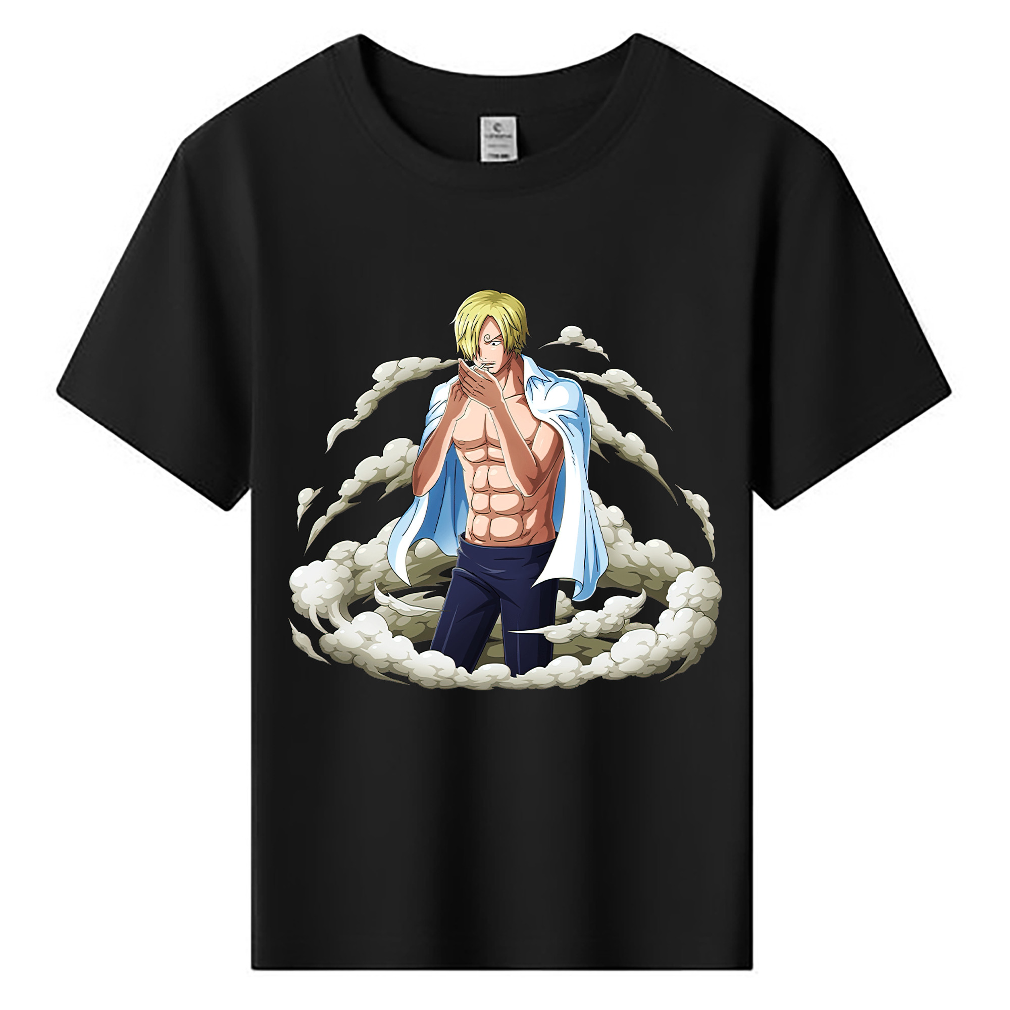 （画像用） ワンピース サンジ ONE PIECE Sanji 綿100％キッズTシャツ（フロントプリント）