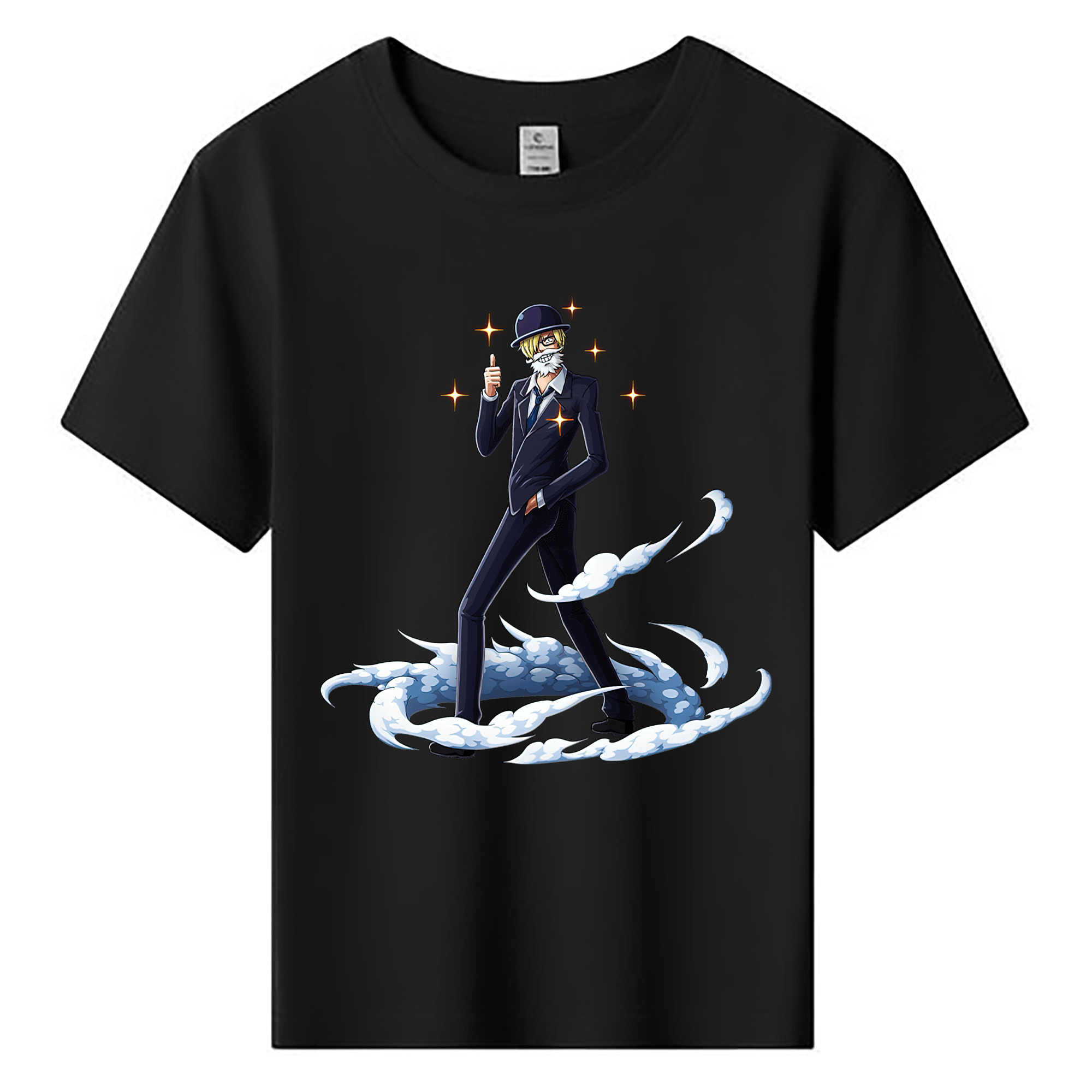 （画像用） ワンピース サンジ ONE PIECE Sanji 綿100％キッズTシャツ（フロントプリント）