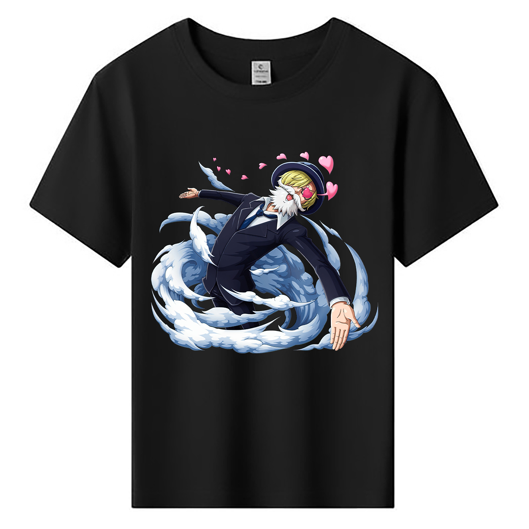 （画像用） ワンピース サンジ ONE PIECE Sanji 綿100％キッズTシャツ（フロントプリント）