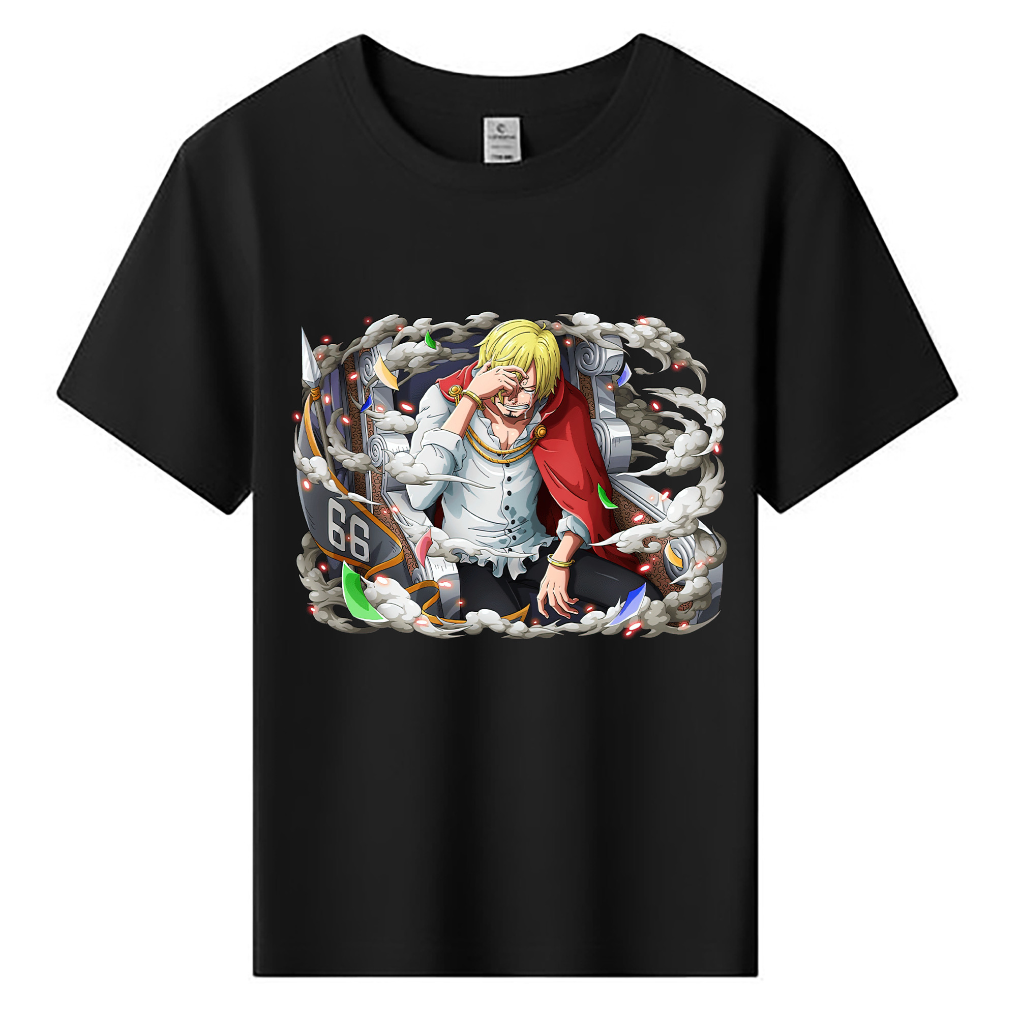 （画像用） ワンピース サンジ ONE PIECE Sanji 綿100％キッズTシャツ（フロントプリント）