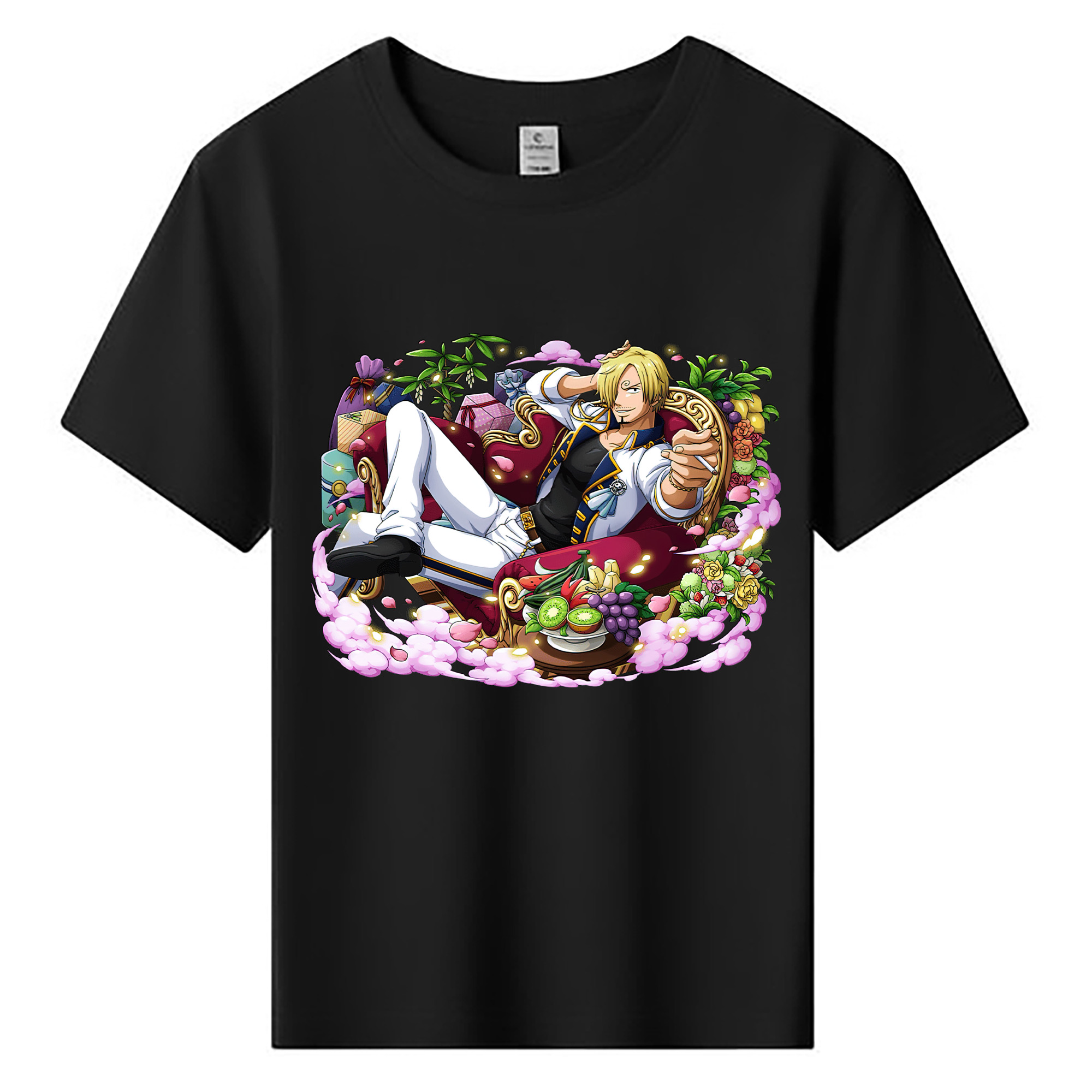 （画像用） ワンピース サンジ ONE PIECE Sanji 綿100％キッズTシャツ（フロントプリント）
