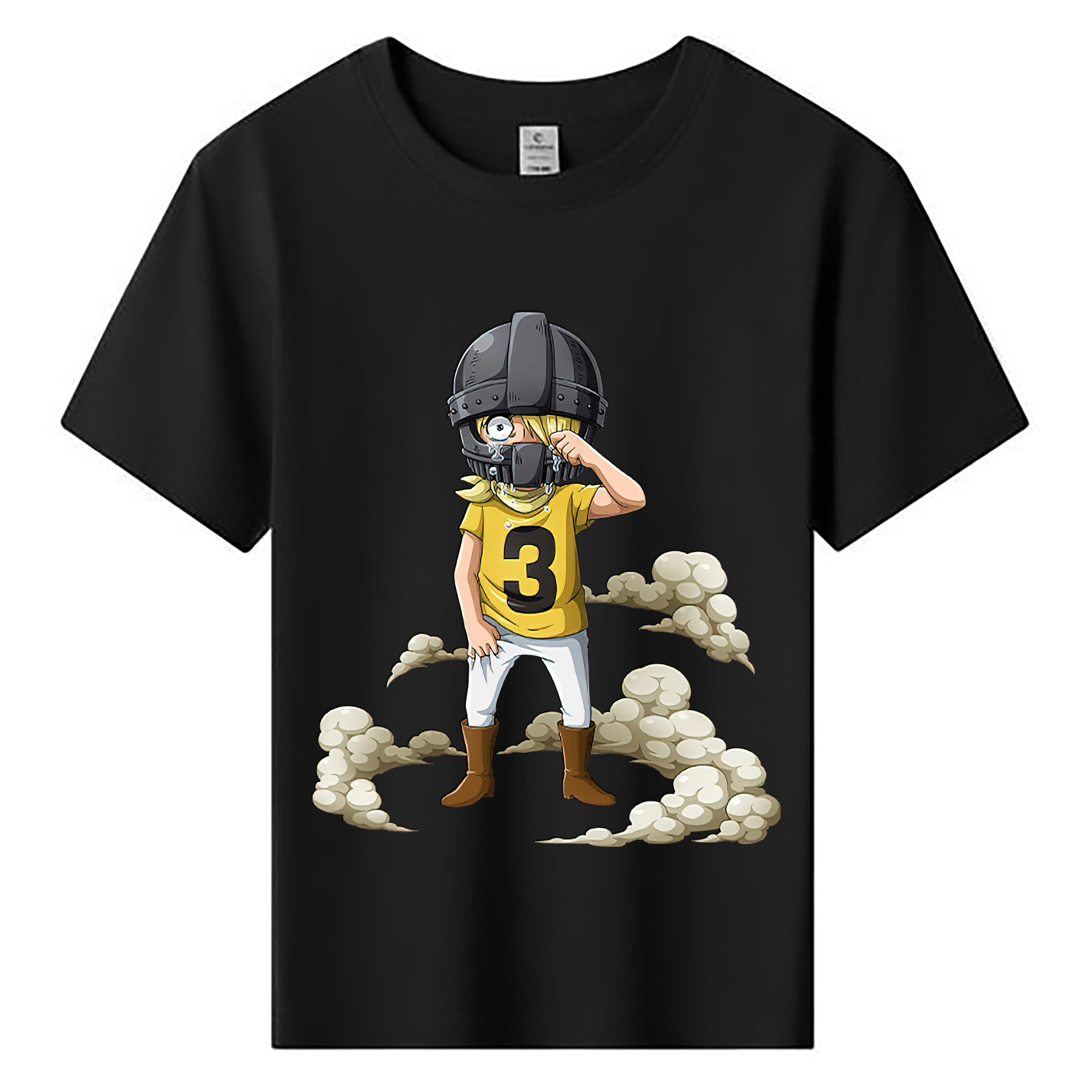 （画像用） ワンピース サンジ ONE PIECE Sanji 綿100％キッズTシャツ（フロントプリント）